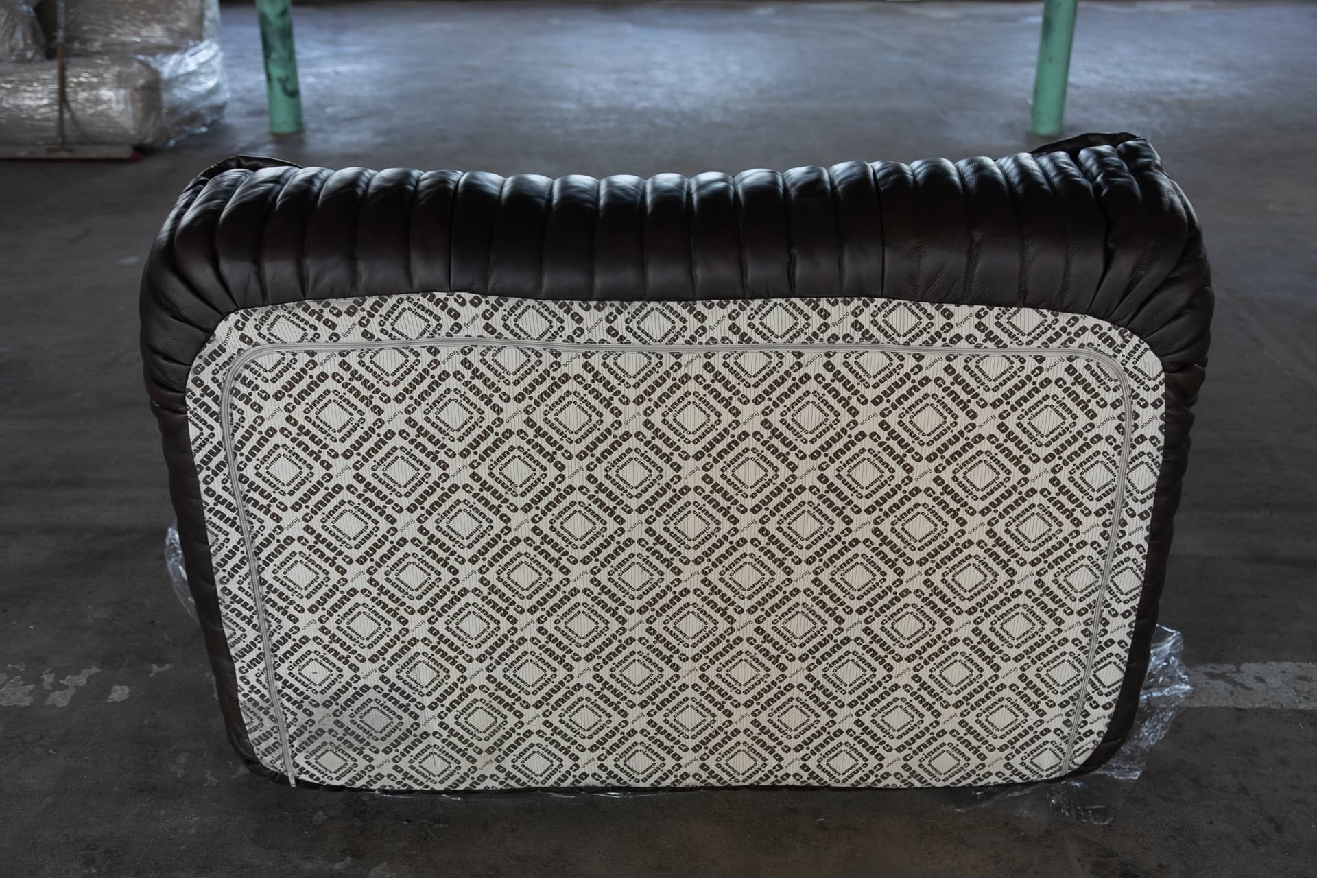 Dwuosobowa sofa Sandra, ciemnobrązowa, proj. A. Hiéronimus, Ligne Roset, lata 70. - 144233