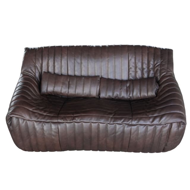 Dwuosobowa sofa Sandra, ciemnobrązowa, proj. A. Hiéronimus, Ligne Roset, lata 70. - WYMIARY