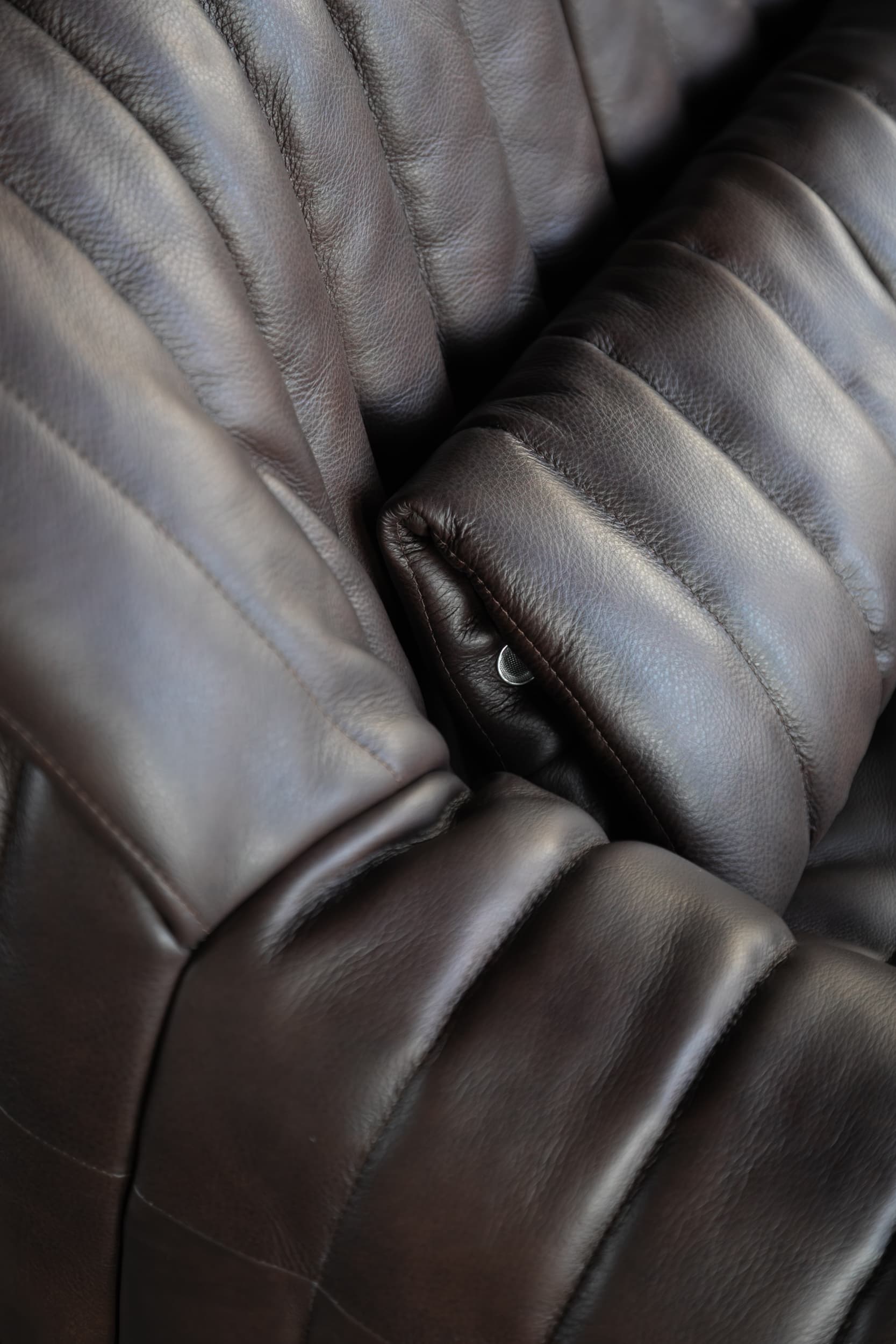 Dwuosobowa sofa Sandra, ciemnobrązowa, proj. A. Hiéronimus, Ligne Roset, lata 70. - 144222