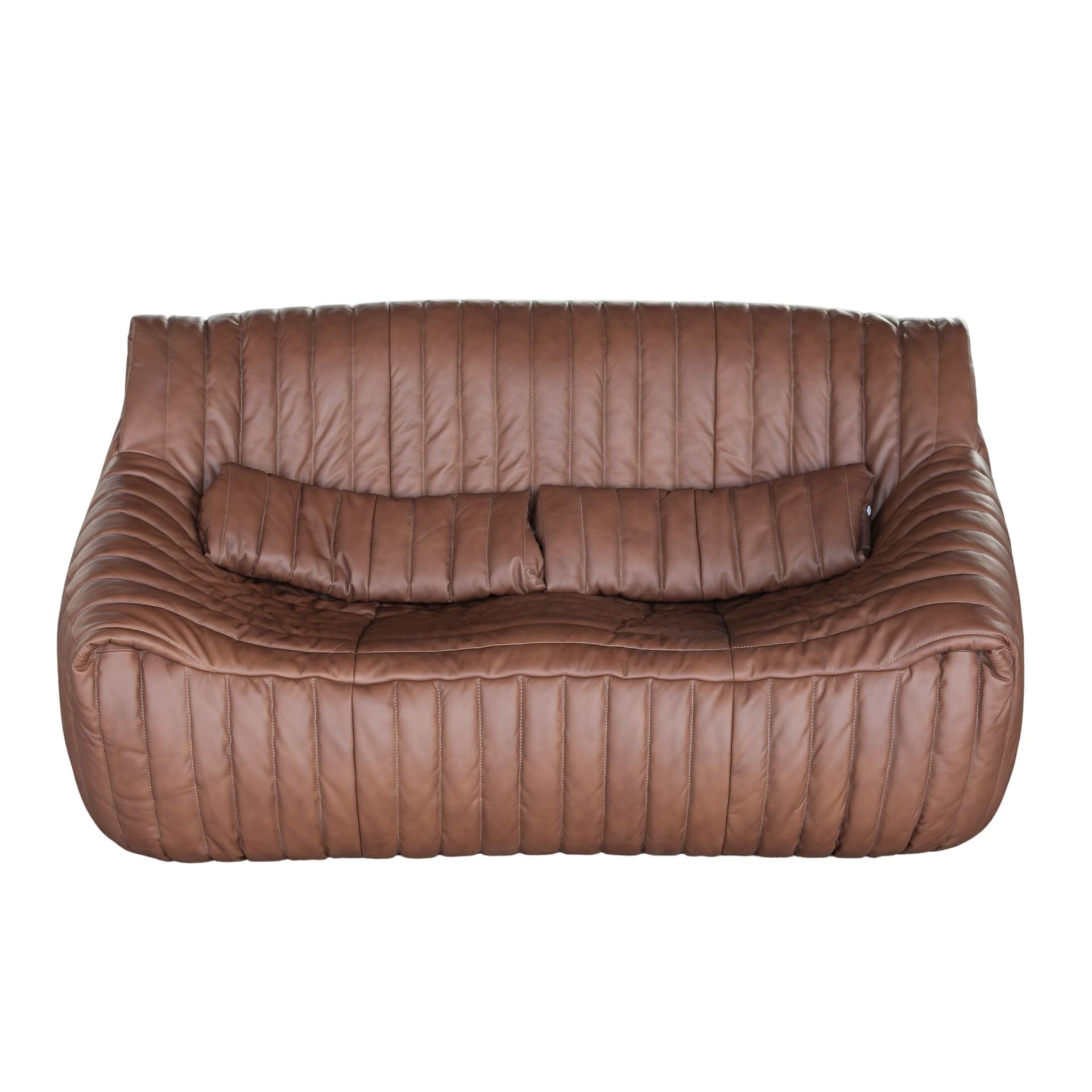 Dwuosobowa sofa Sandra, brązowa, proj. A. Hiéronimus, Ligne Roset, lata 70.