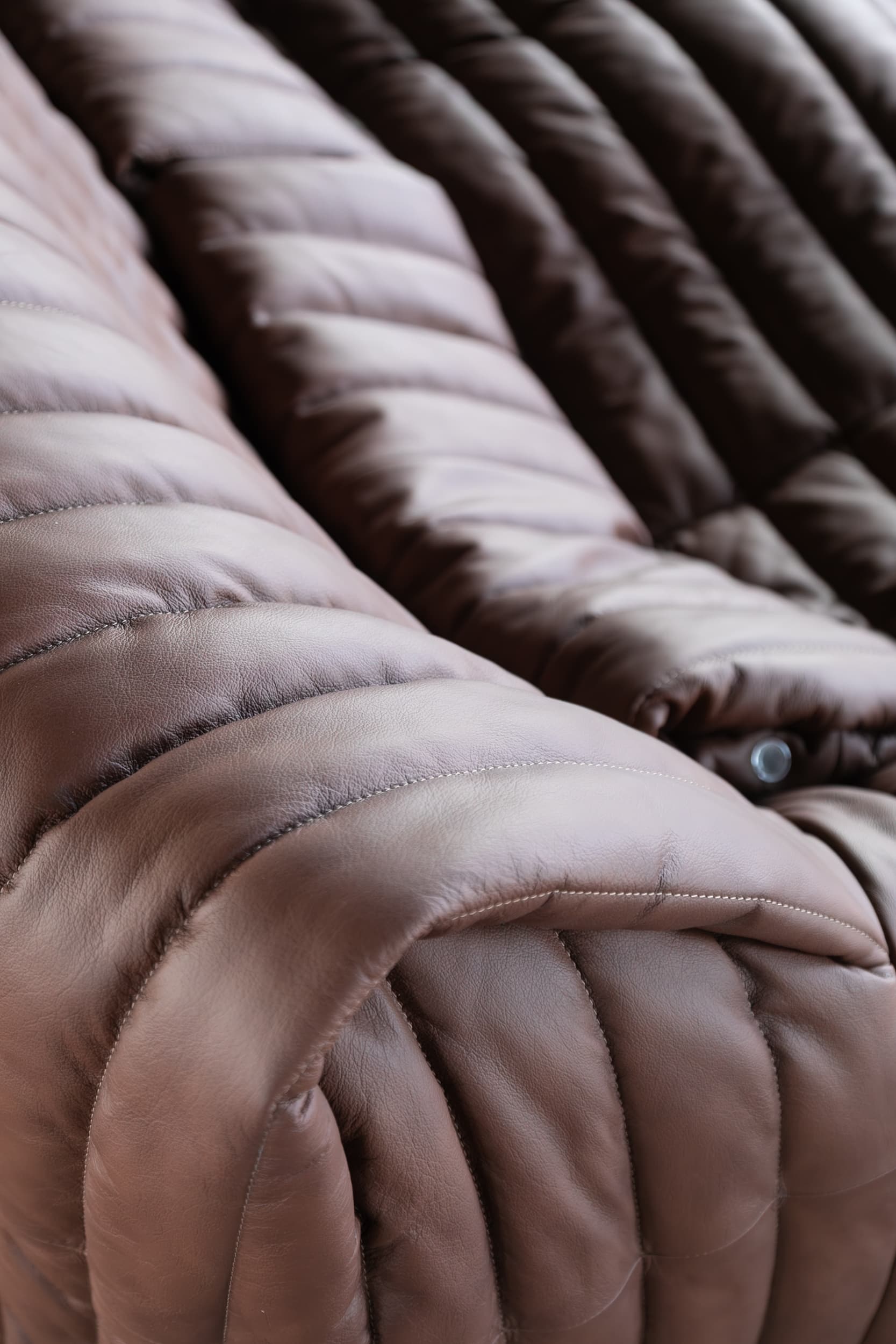 Dwuosobowa sofa Sandra, brązowa, proj. A. Hiéronimus, Ligne Roset, lata 70. - 144237