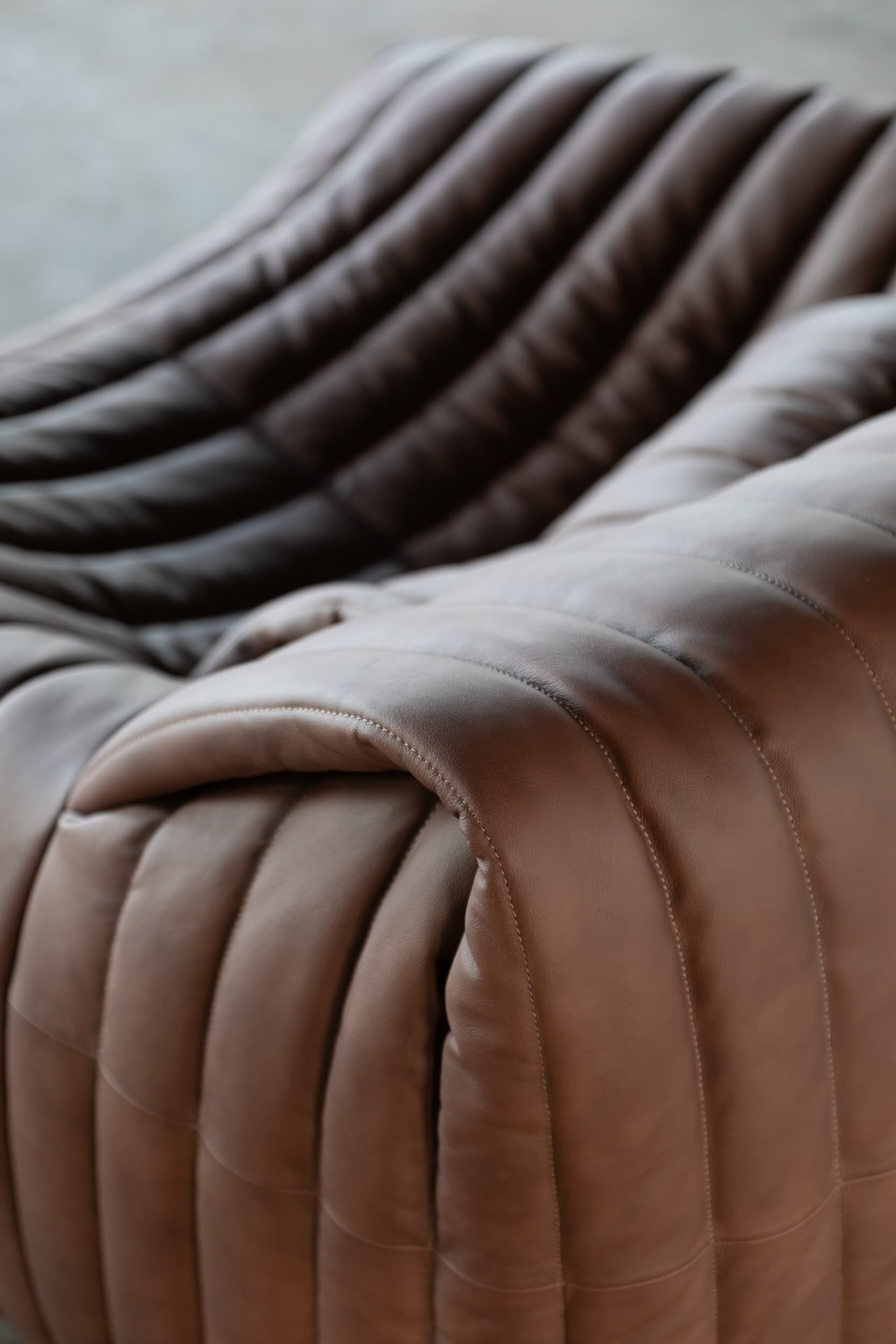 Fotel Sandra, brązowy, proj. A. Hiéronimus, Ligne Roset, lata 70. - 144382