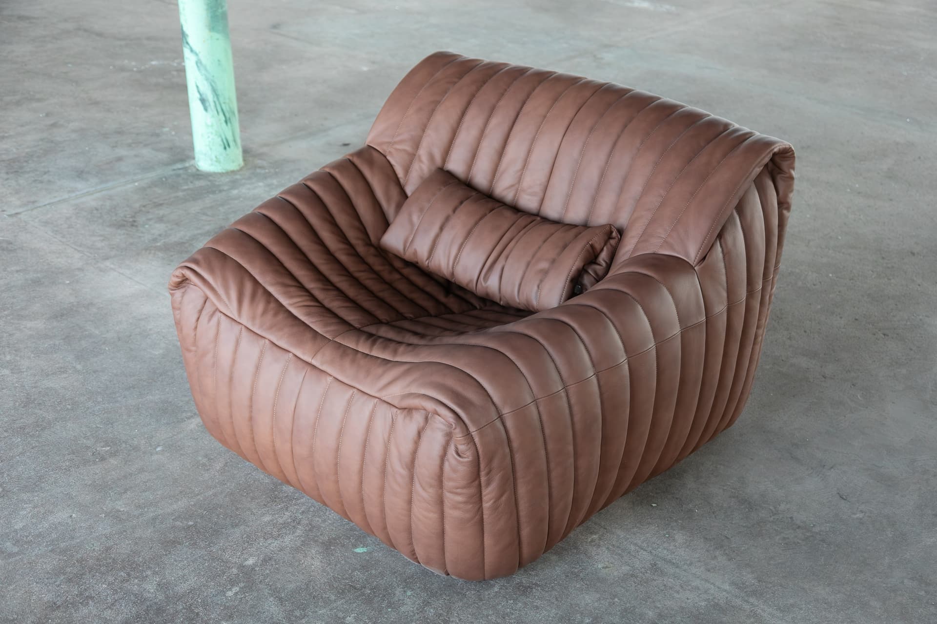 Fotel Sandra, brązowy, proj. A. Hiéronimus, Ligne Roset, lata 70. - 144391