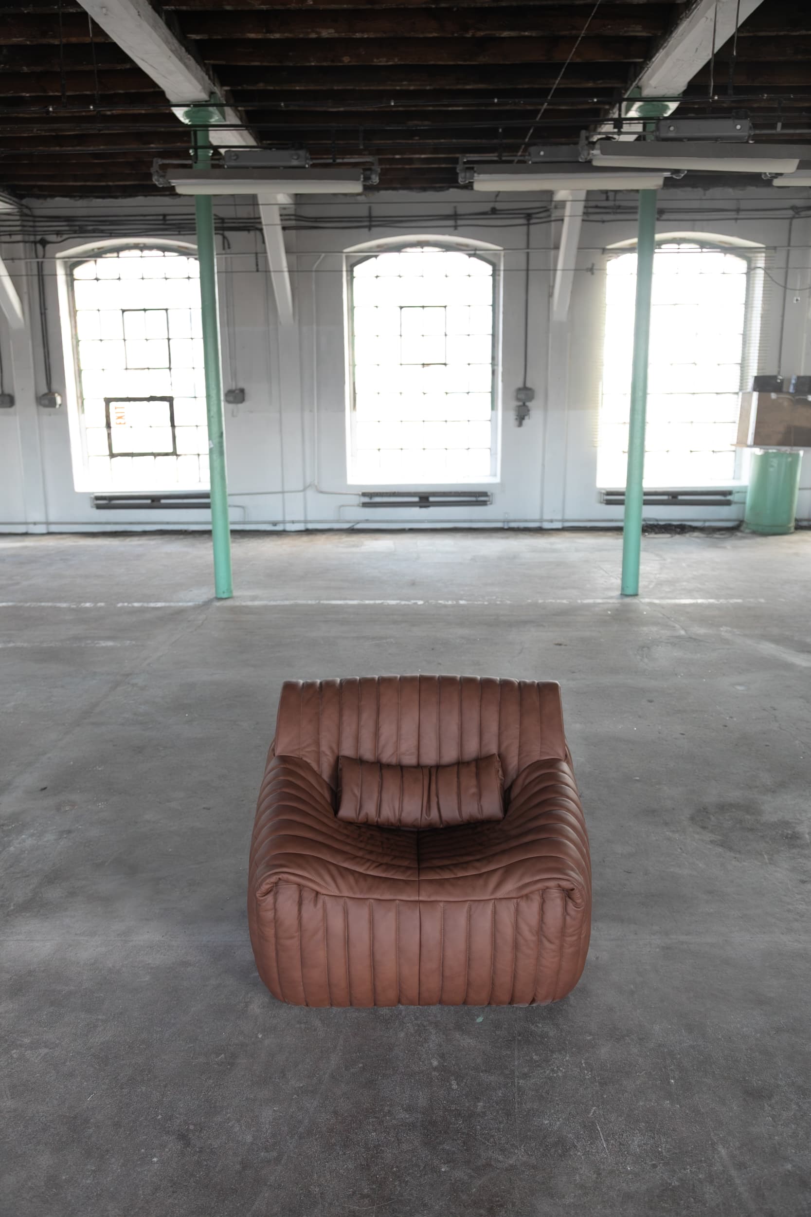 Fotel Sandra, brązowy, proj. A. Hiéronimus, Ligne Roset, lata 70. - 144387