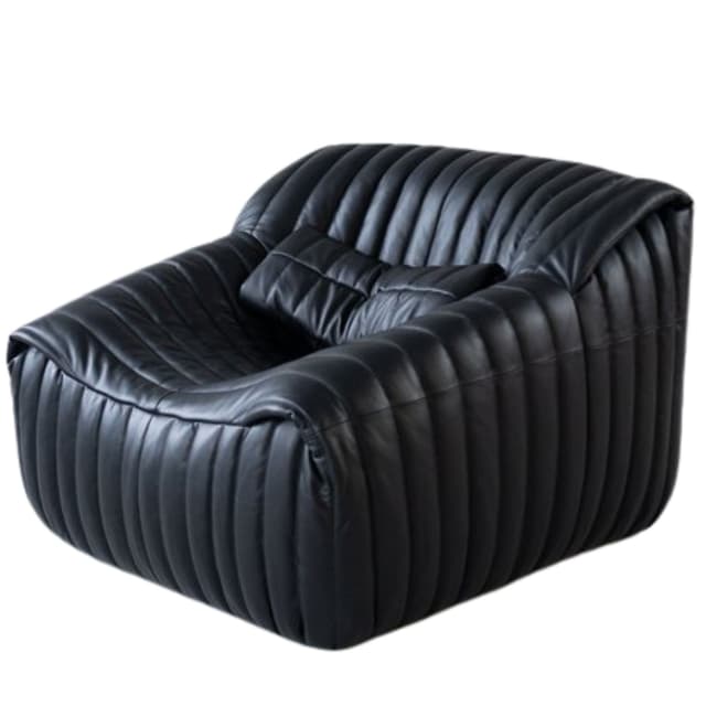 Fotel Sandra, czarny, proj. A. Hiéronimus, Ligne Roset, lata 70. - WYMIARY