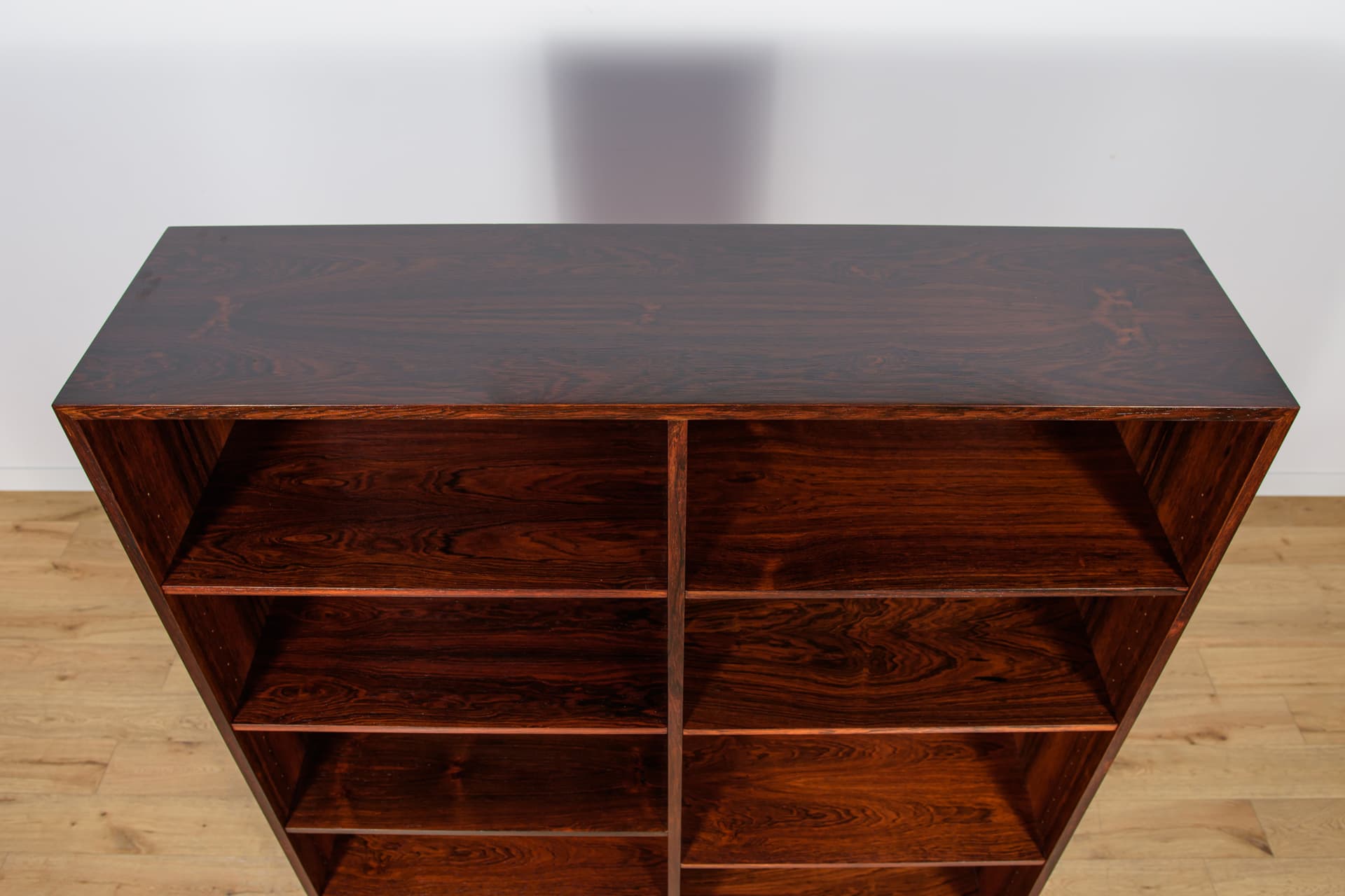 Shelving unit, dark brown rosewood, Denmark, 1960s. - 147046