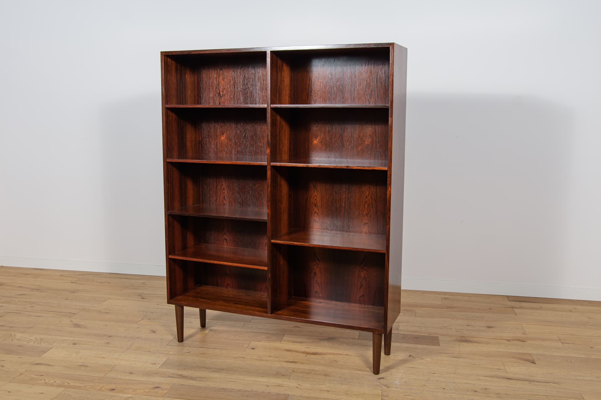 Shelving unit, dark brown rosewood, Denmark, 1960s. - 147043