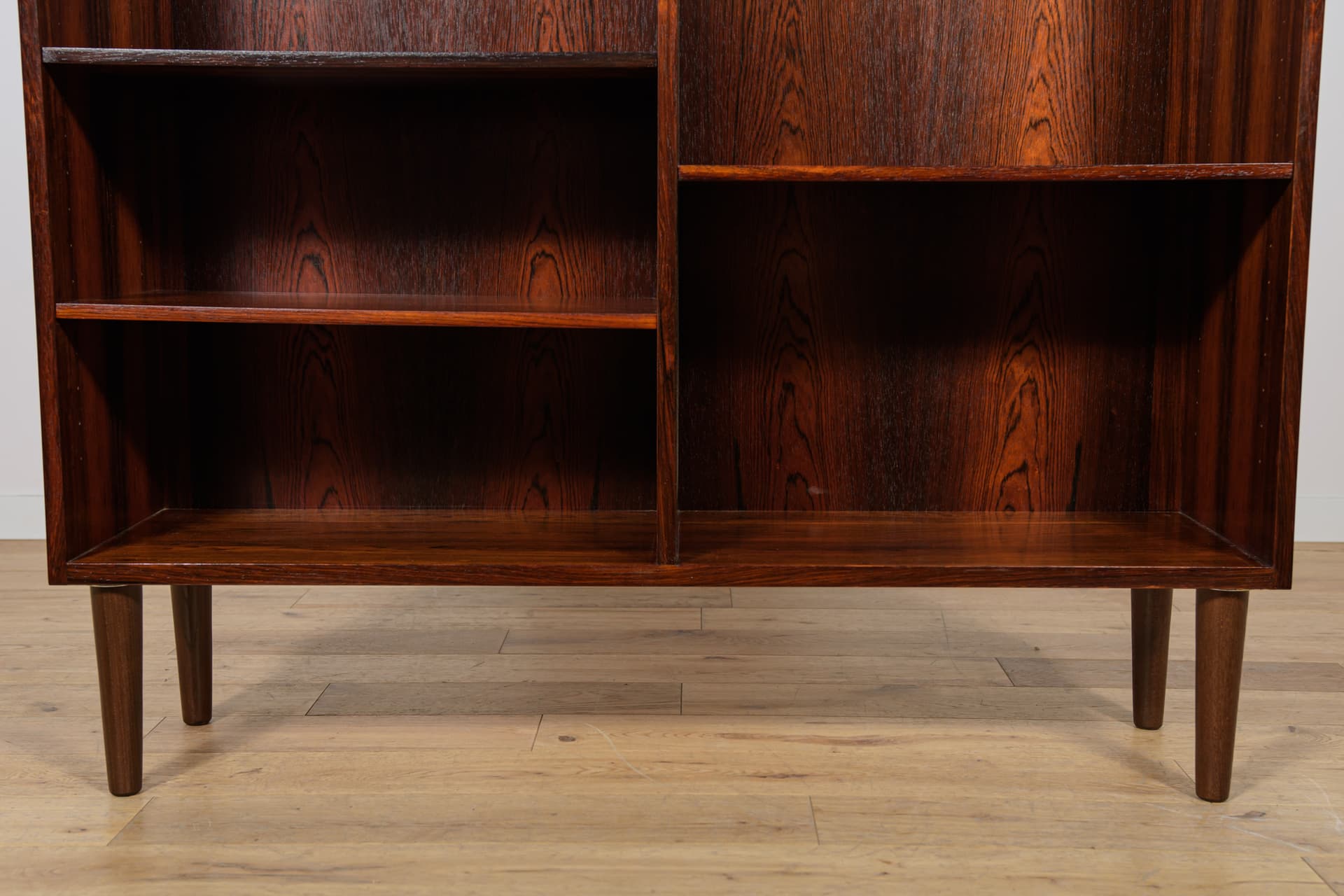 Shelving unit, dark brown rosewood, Denmark, 1960s. - 147051