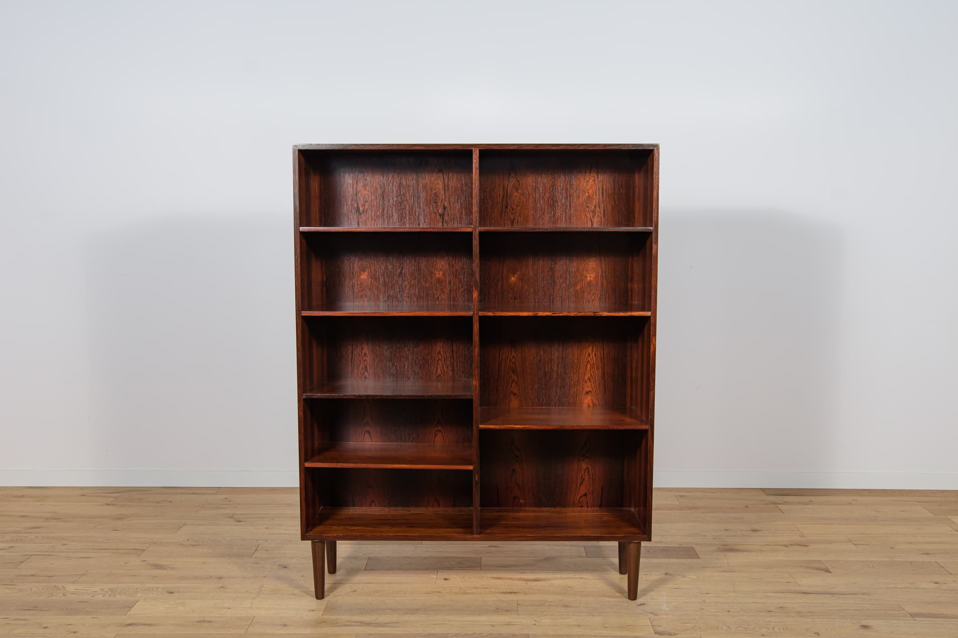Shelving unit, dark brown rosewood, Denmark, 1960s. - 147044