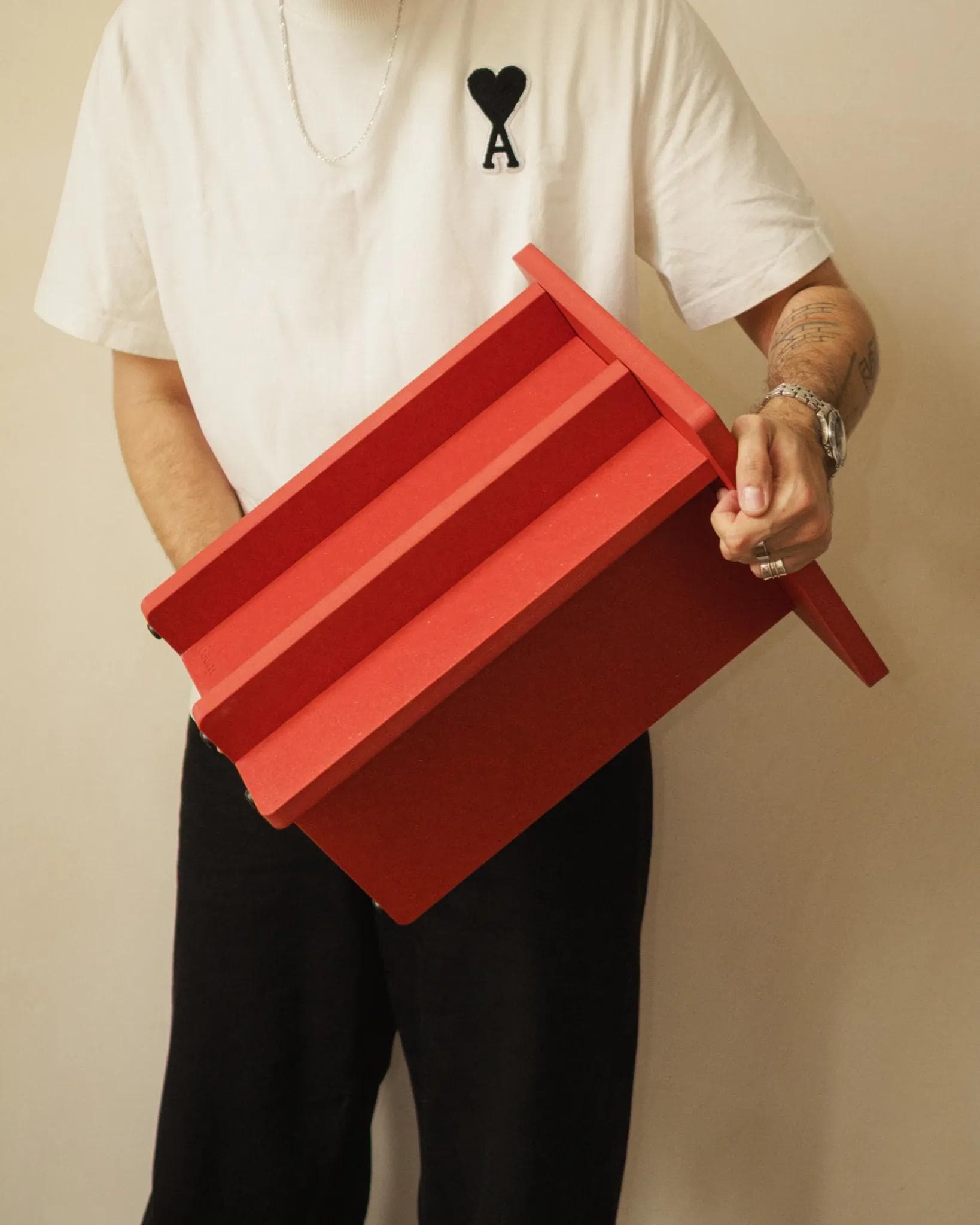 Stolik pomocniczy Kyo, czerwony, Feum - 147358