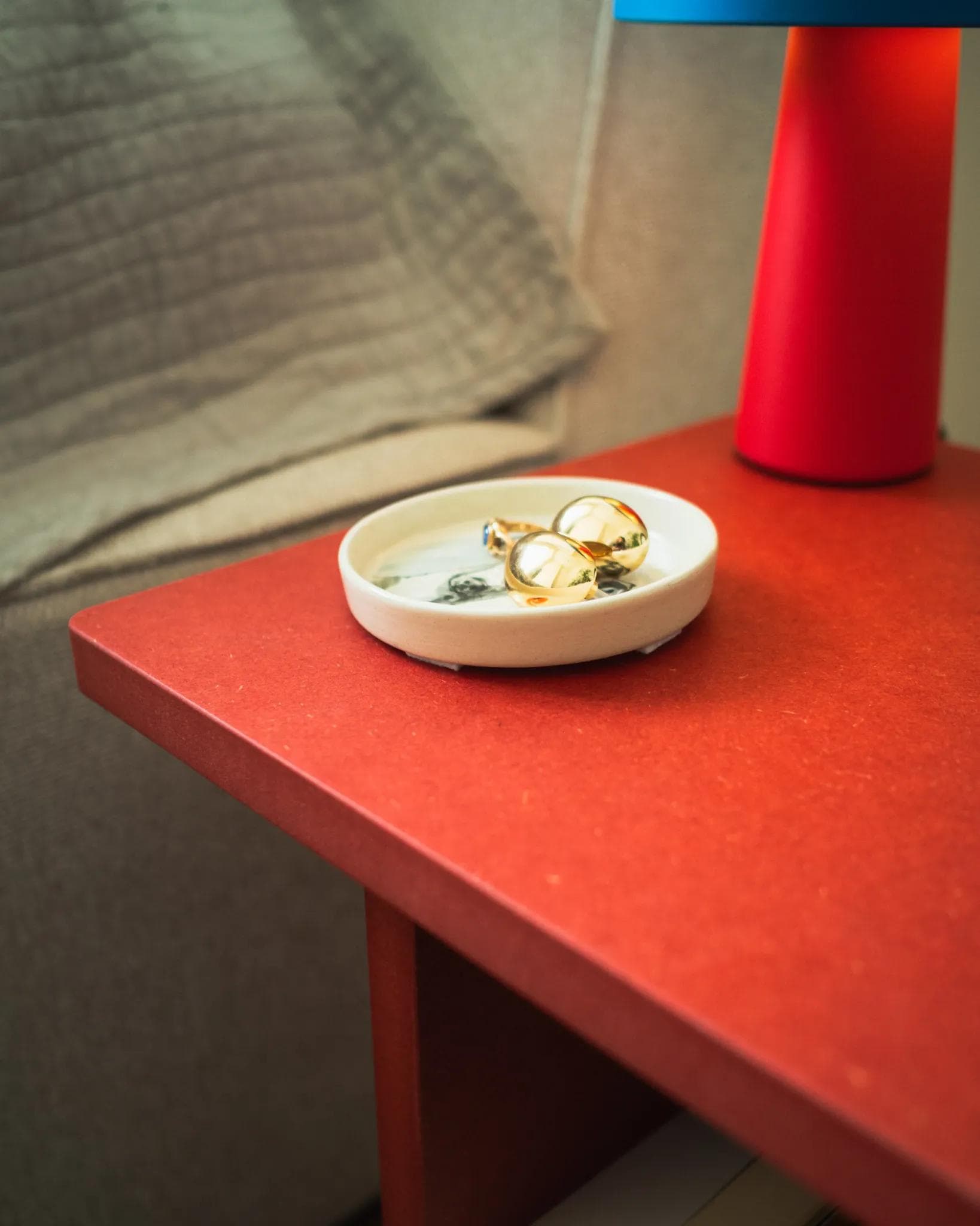 Stolik pomocniczy Kyo, czerwony, Feum - 147359