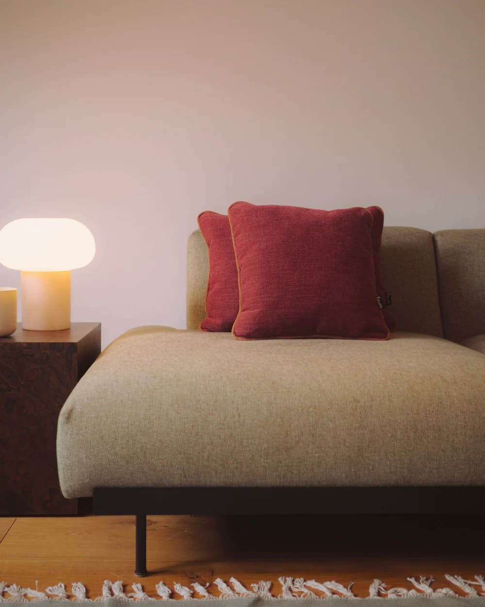 Poduszka Miu, czerwona, 50x35 cm, Feum - 147511