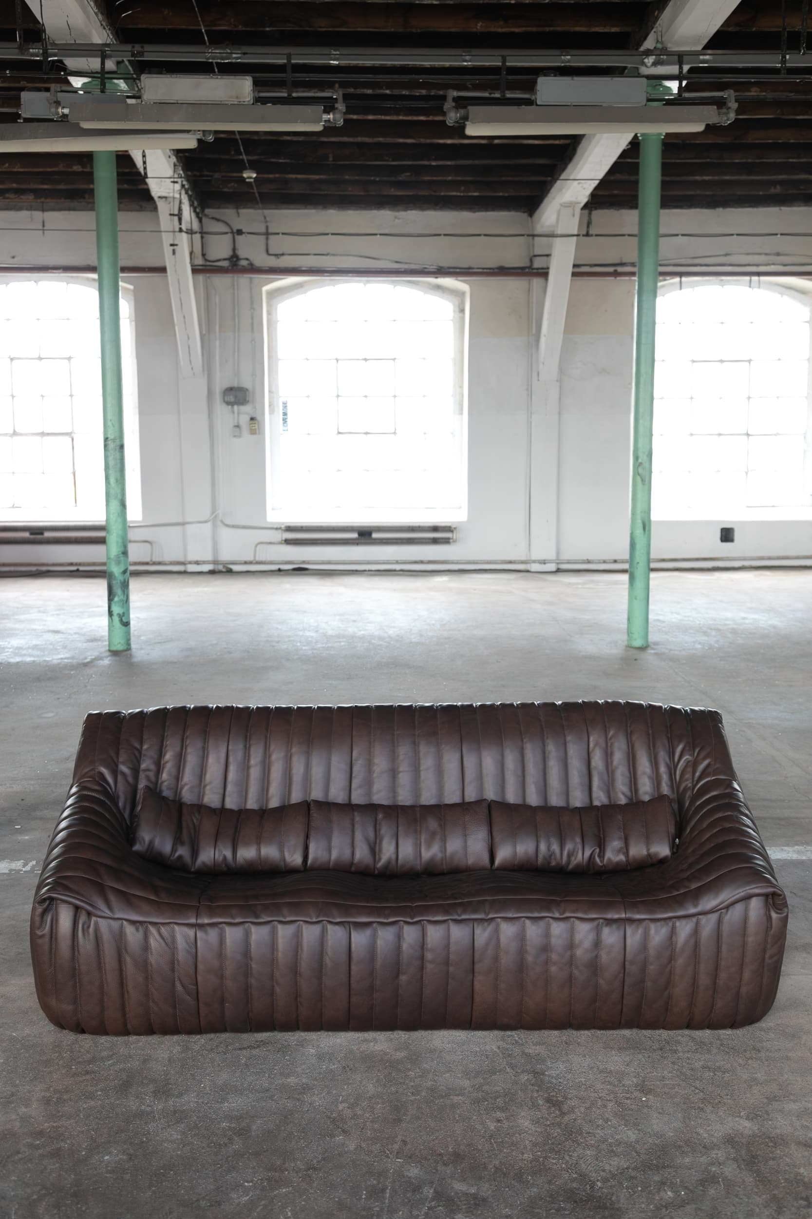 Dwuosobowa sofa Sandra, brązowa, proj. A. Hiéronimus, Ligne Roset, lata 70. - 157714
