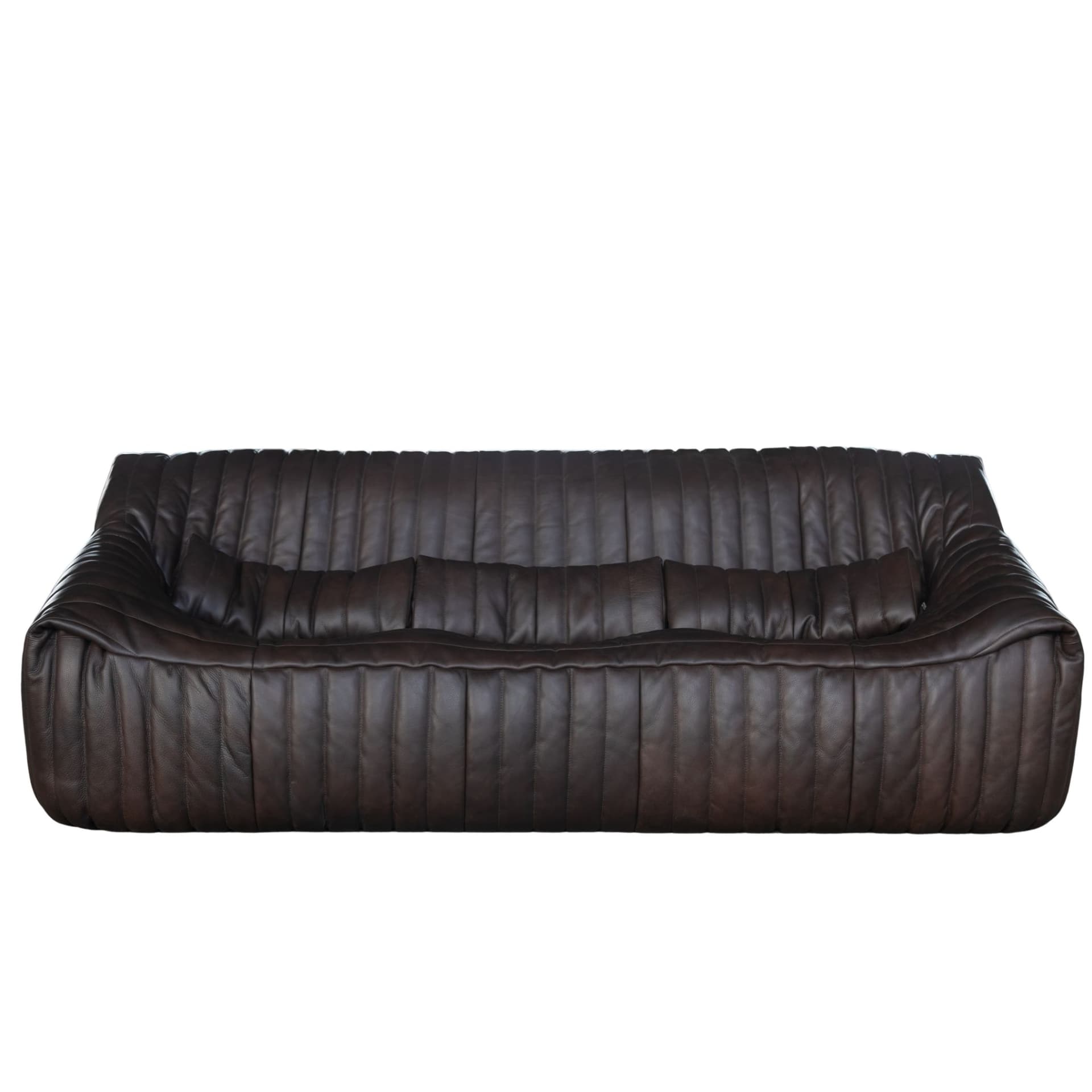 Dwuosobowa sofa Sandra, brązowa, proj. A. Hiéronimus, Ligne Roset, lata 70.