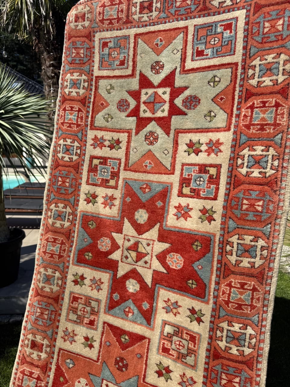 Runner Kazak, red wool, Turkey, 1990s. - 158110