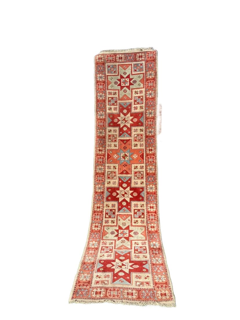 Runner Kazak, red wool, Turkey, 1990s.