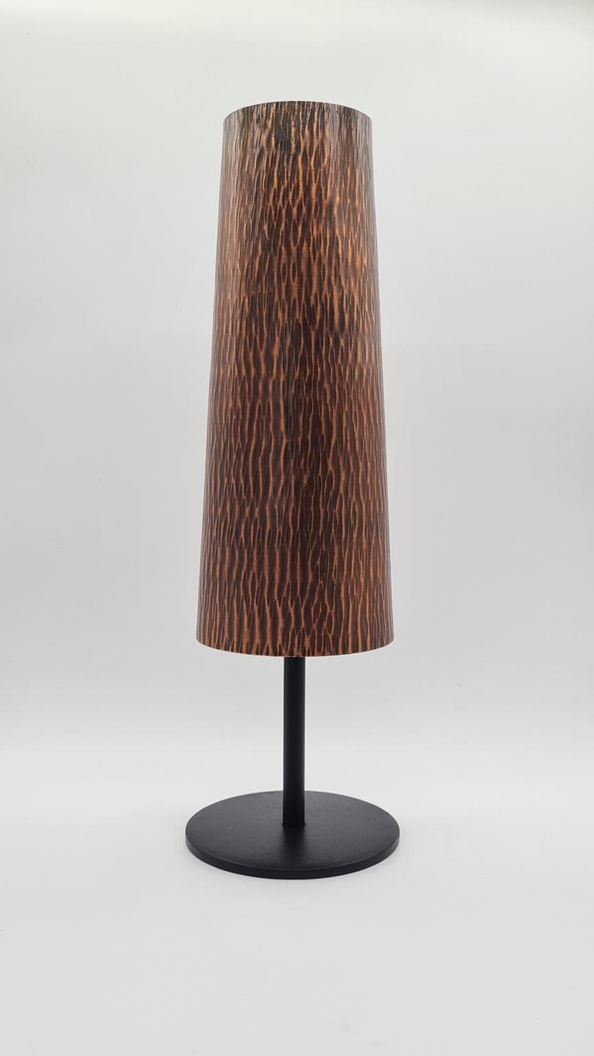 Wazon brutalistyczny, miedź, stal czarna, Niemcy, lata 60. - 158116