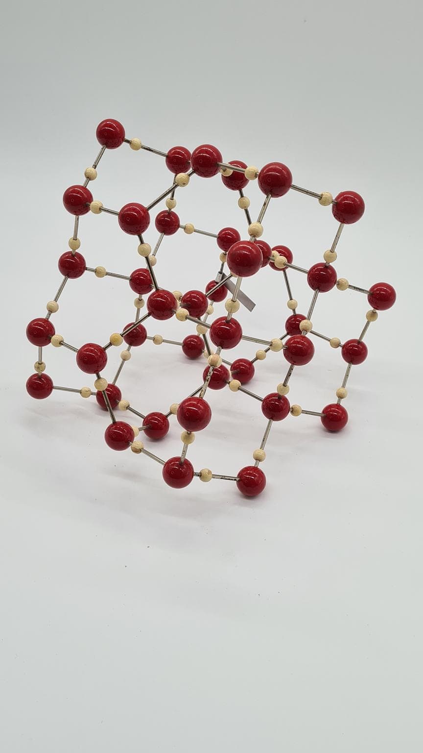 Ice Crystal Molecular Model, maroon, Czechoslovakia, 1950s. - 158183
