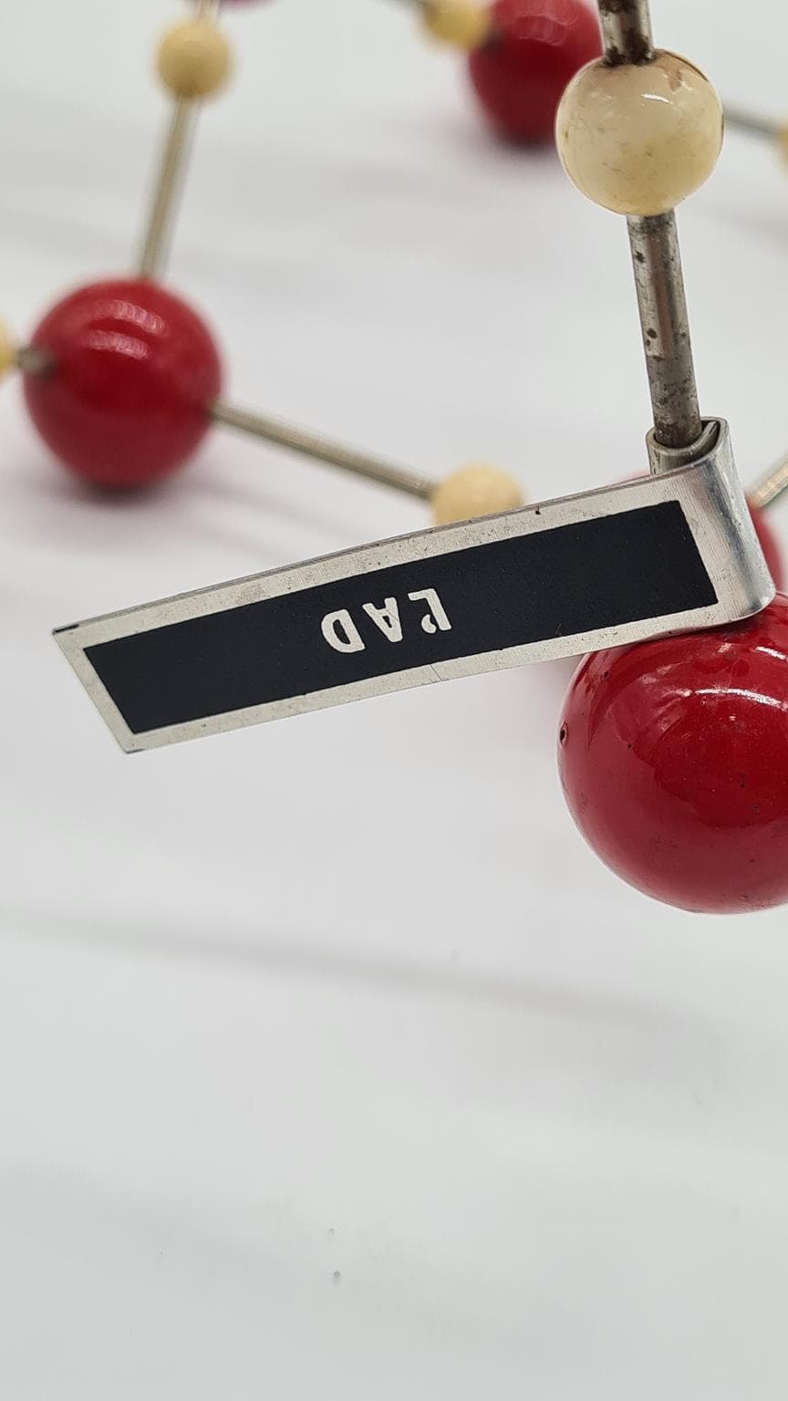 Ice Crystal Molecular Model, maroon, Czechoslovakia, 1950s. - 158177