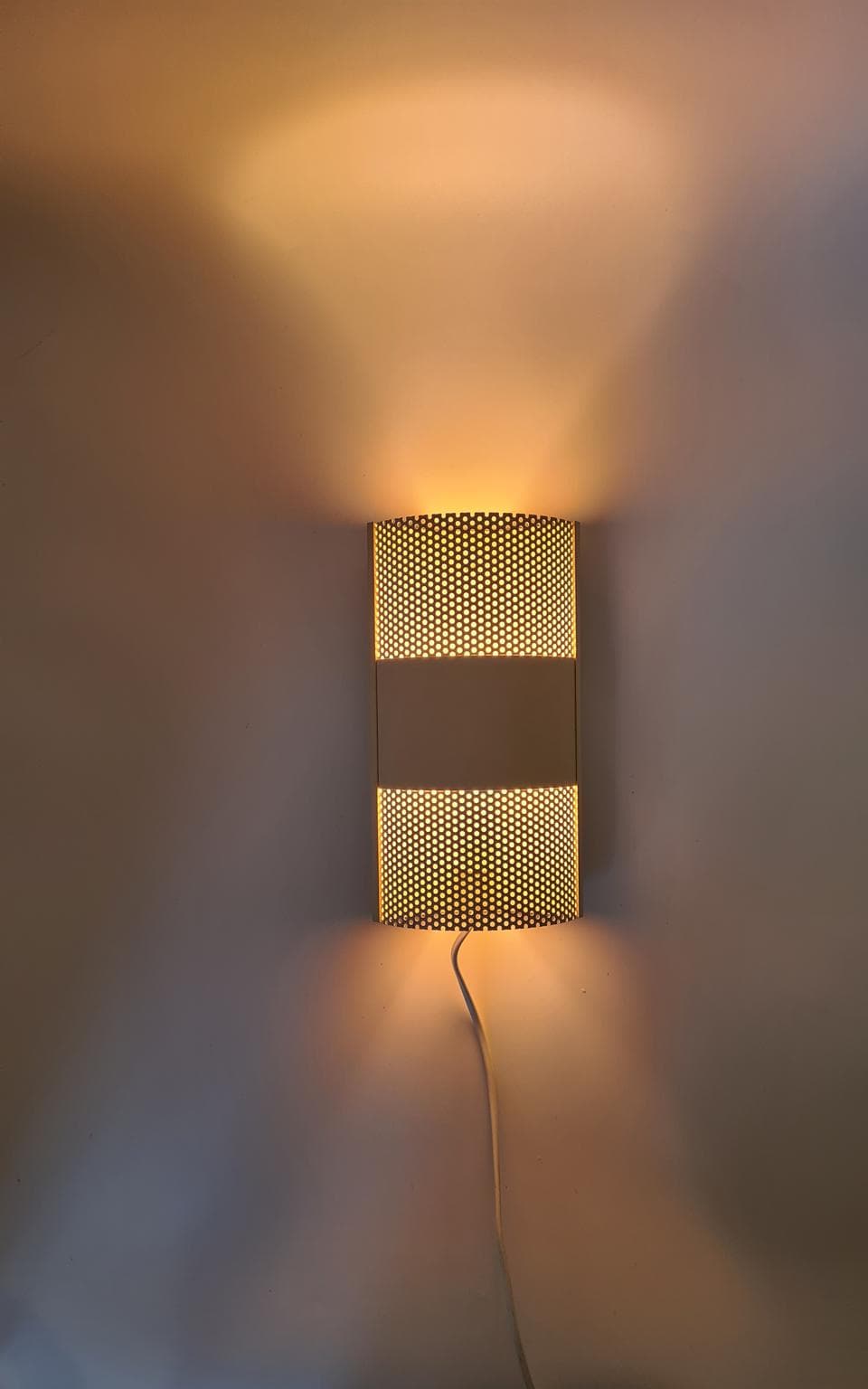 Wall sconce Model 319640, ivory white metal, David-GL Belysning, Denmark, 1970s. - 158218