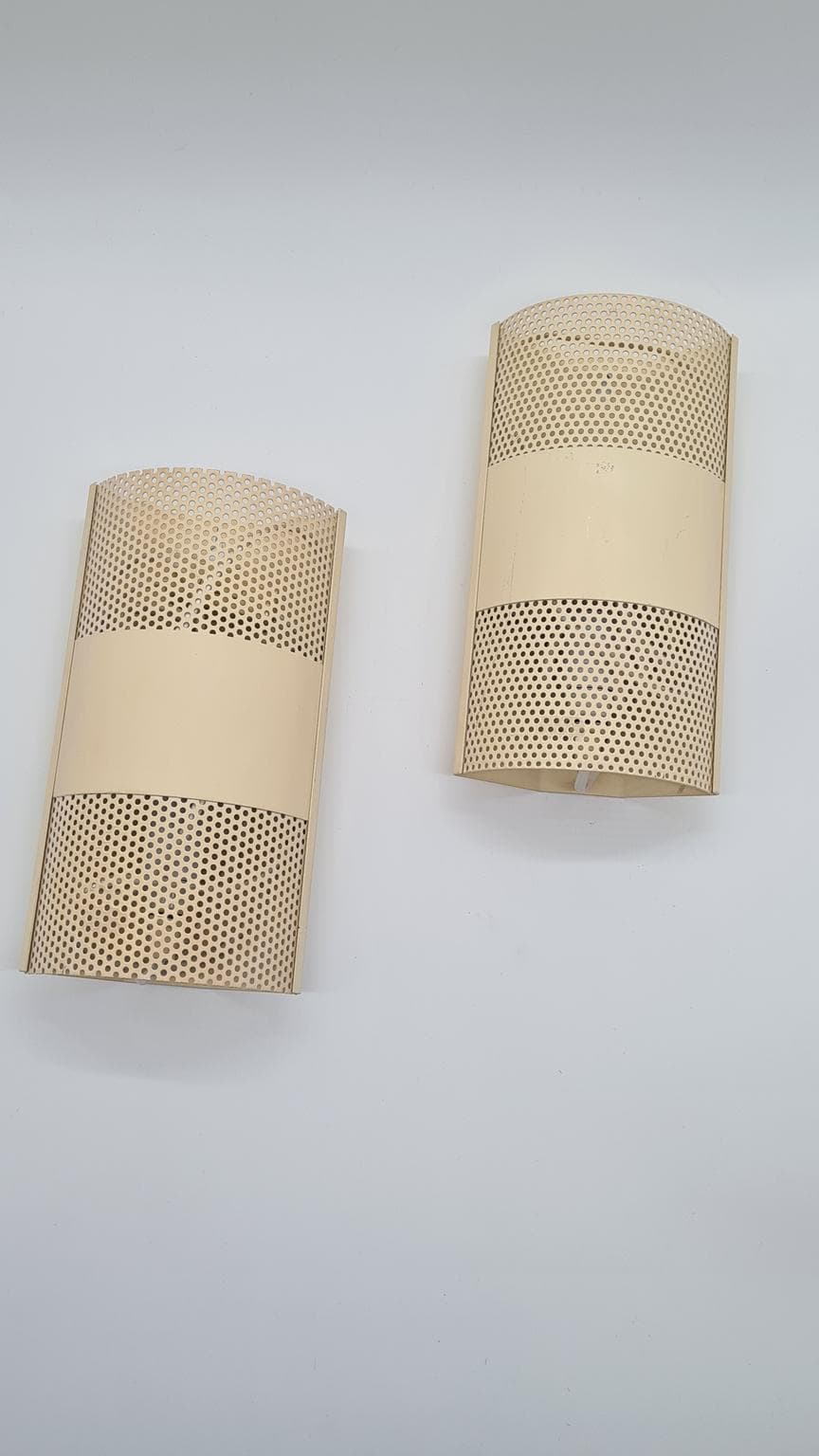 Wall sconce Model 319640, ivory white metal, David-GL Belysning, Denmark, 1970s. - 158216