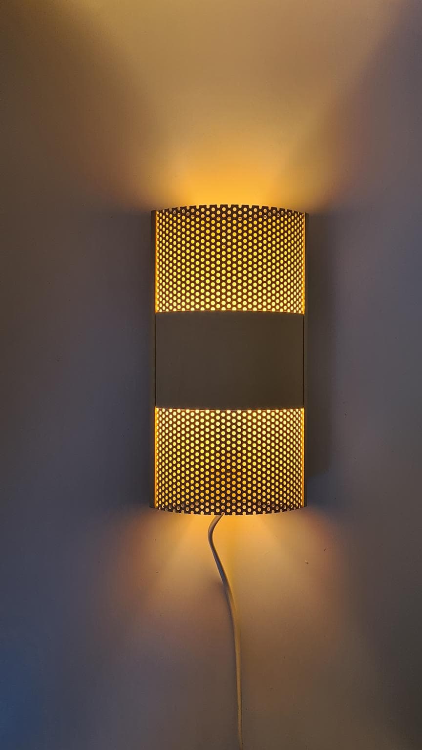 Wall sconce Model 319640, ivory white metal, David-GL Belysning, Denmark, 1970s. - 158219