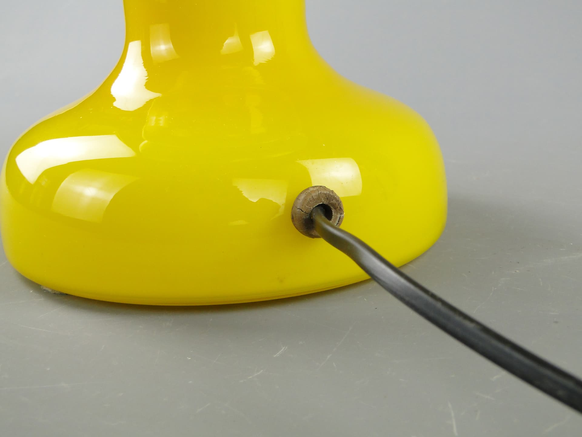 Table Lamp, yellow, glass, Zaos, Poland, 1970s. - 158474