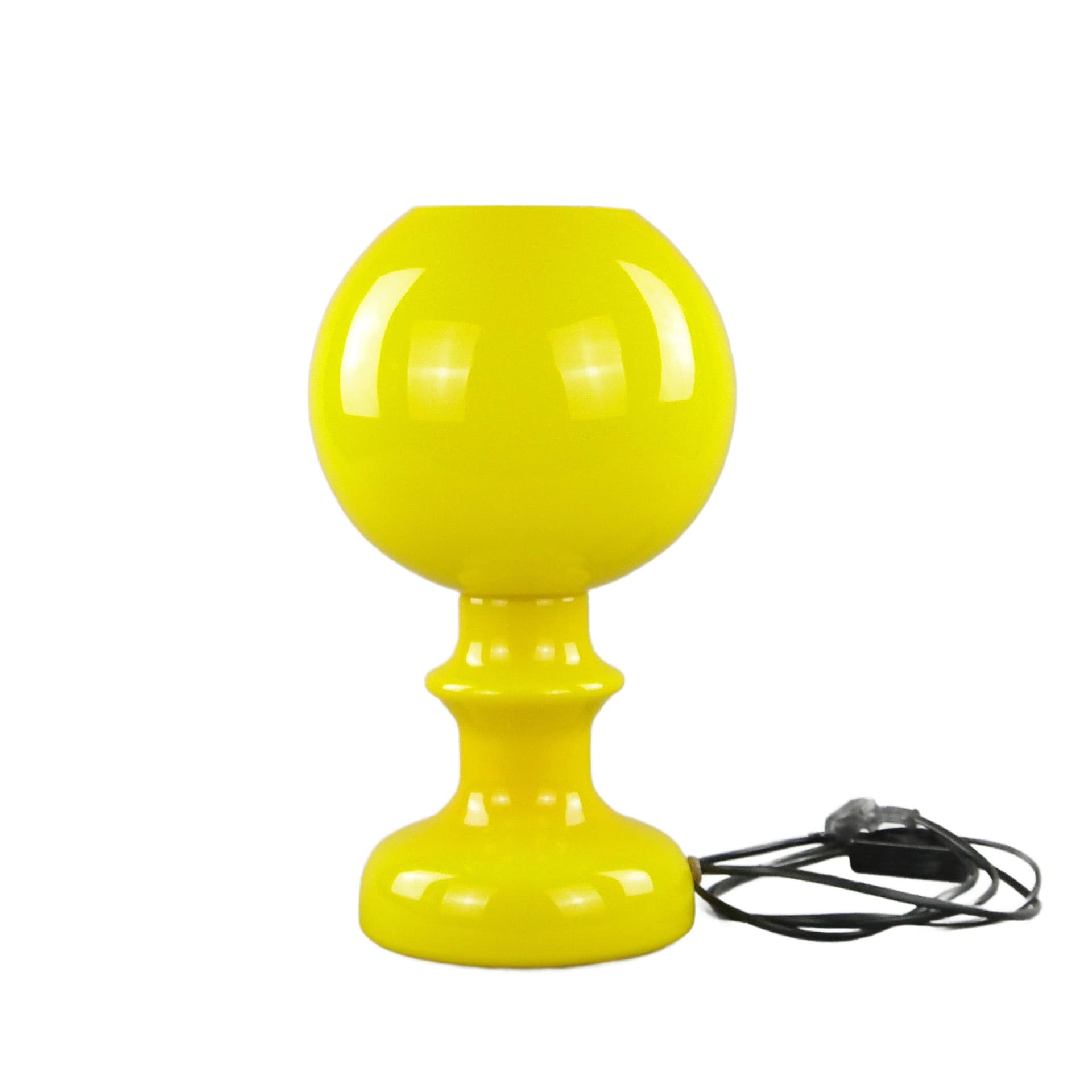 Table Lamp, yellow, glass, Zaos, Poland, 1970s. - 167388