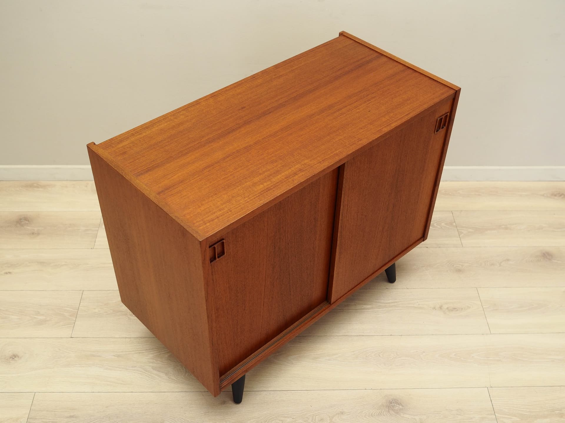 Cabinet, dark brown teak, Denmark, 1970s. - 158488