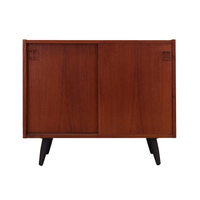 Cabinet, dark brown teak, Denmark, 1970s. - DIMENSION