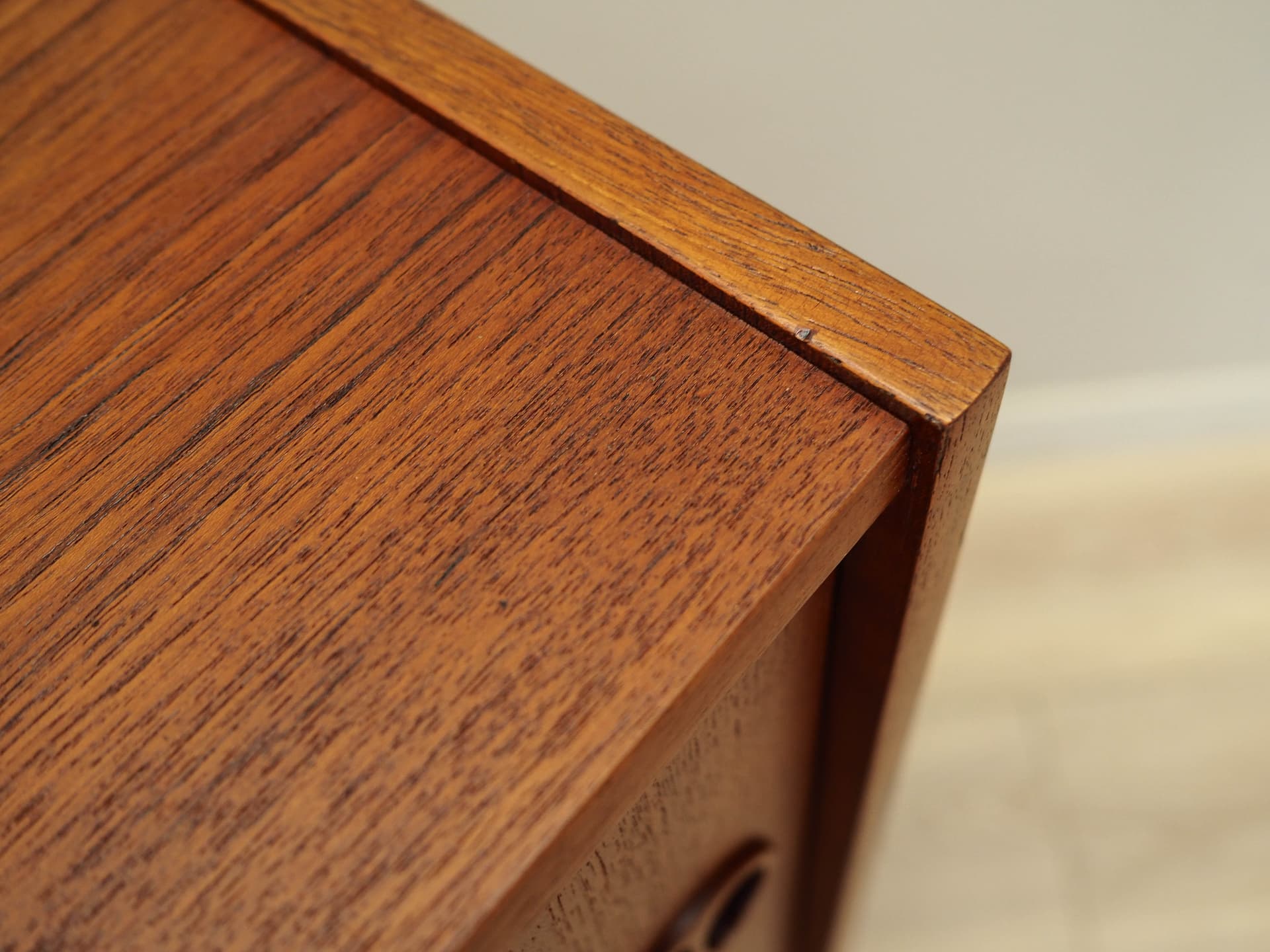 Cabinet, light brown teak, Denmark, 1970s. - 158677