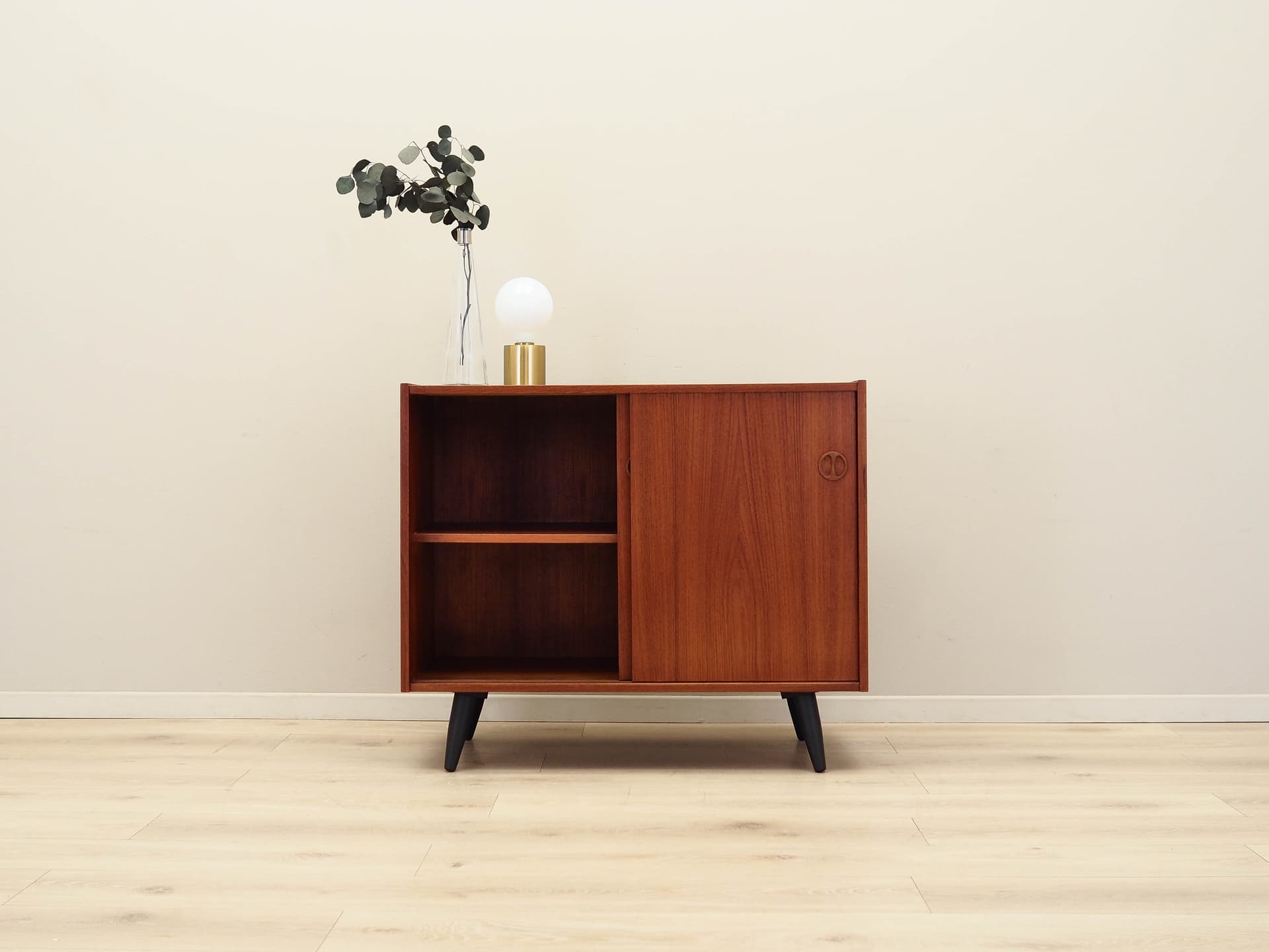 Cabinet, light brown teak, Denmark, 1970s. - 158672