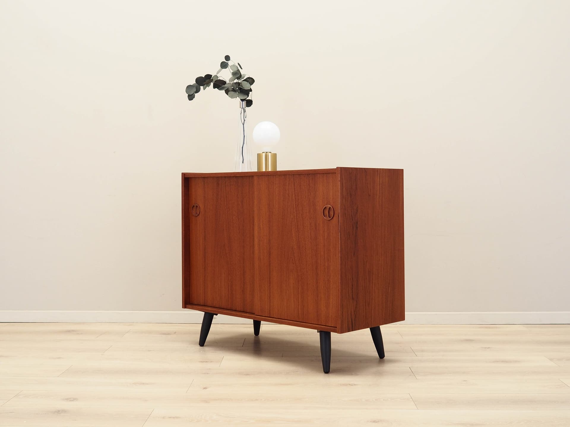 Cabinet, light brown teak, Denmark, 1970s. - 158673