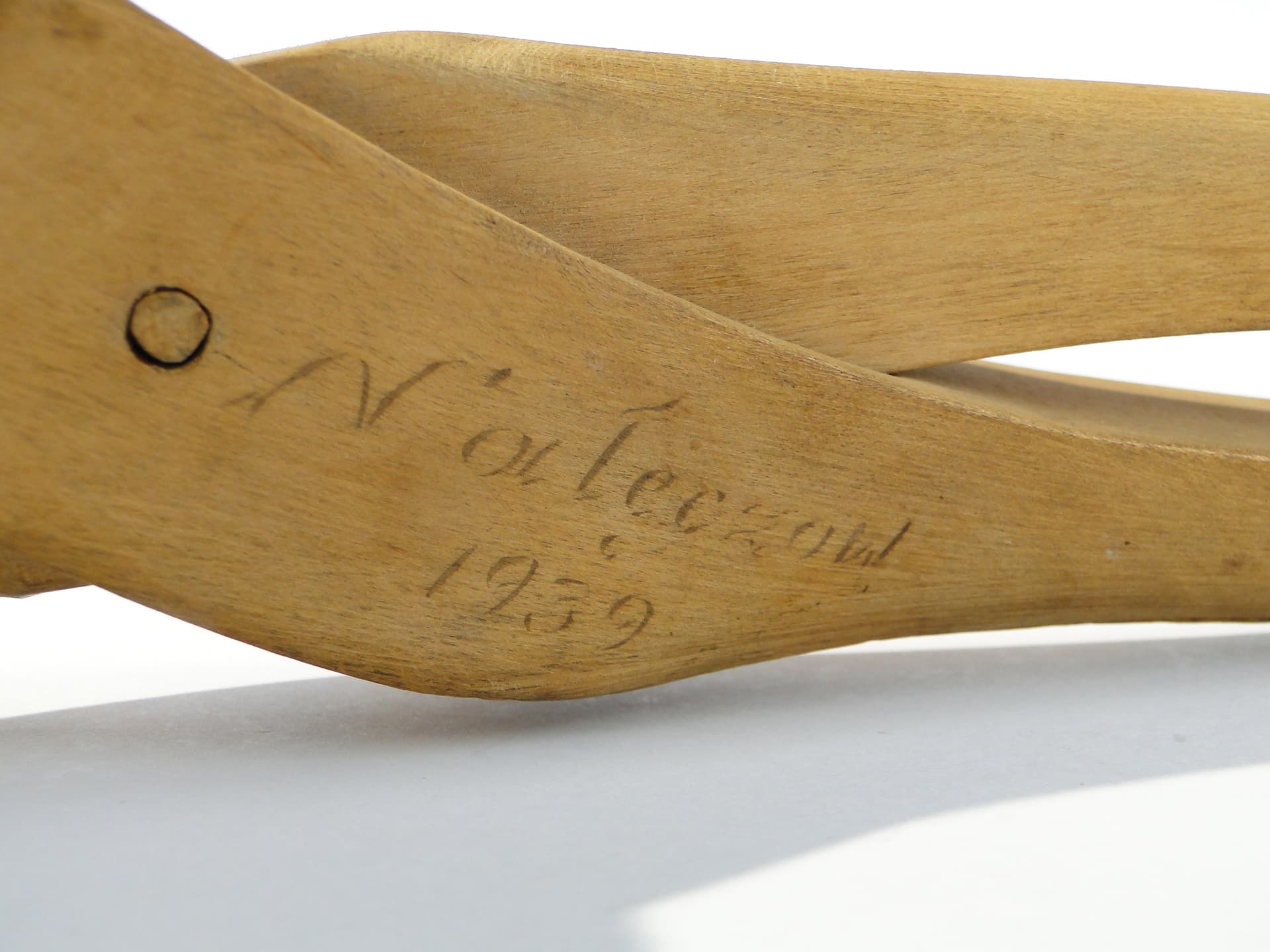 Nutcracker Devil, light brown wood, Poland, 1930s. - 158708