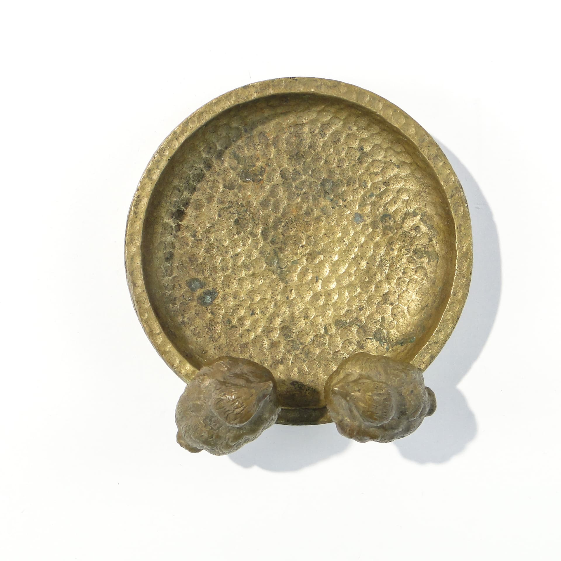 Card holder, Art Nouveau, golden metal, Poland, 1940s. - 158712