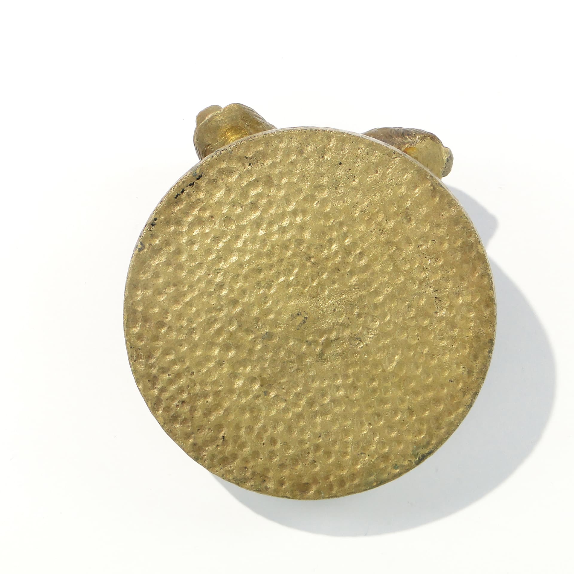 Card holder, Art Nouveau, golden metal, Poland, 1940s. - 158711