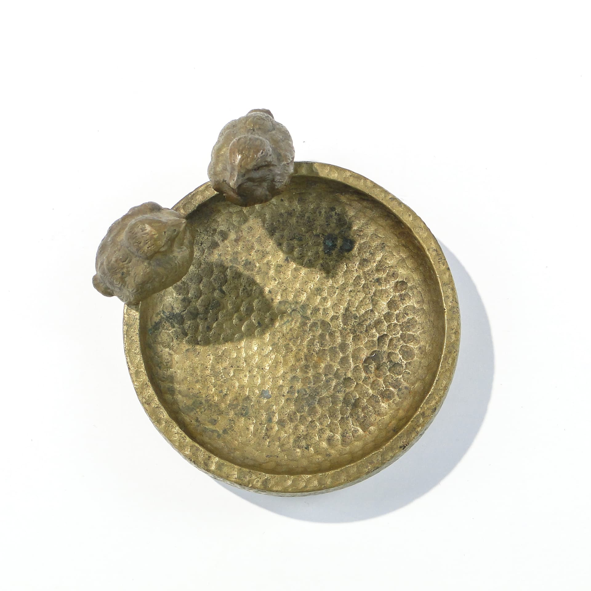 Card holder, Art Nouveau, golden metal, Poland, 1940s. - 158713