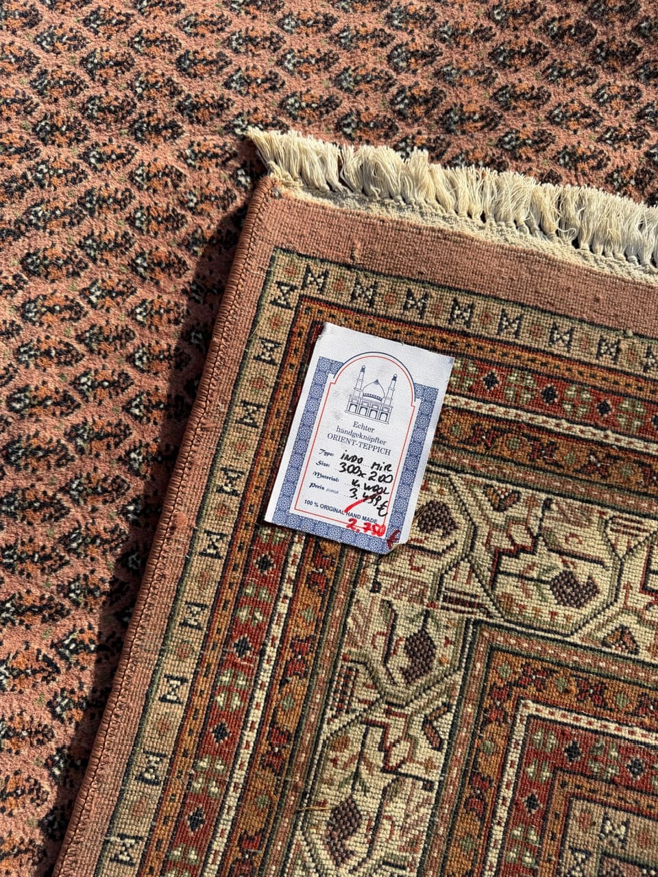 Rug Indo Mir, red wool, India - 158834