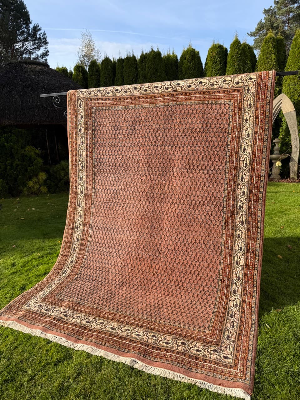 Rug Indo Mir, red wool, India - 158827