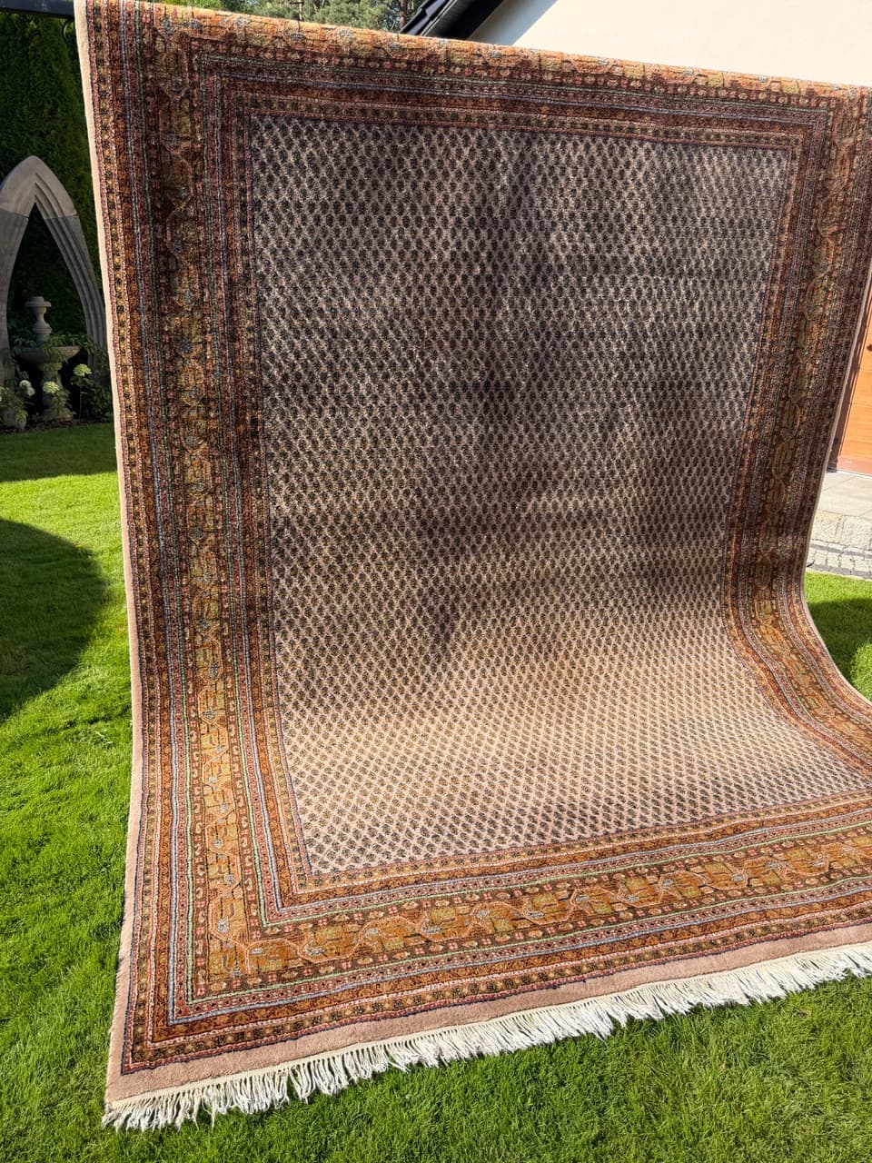 Dywan Indo Mir 365x255 cm, beżowy, wełna, Indie - 158861