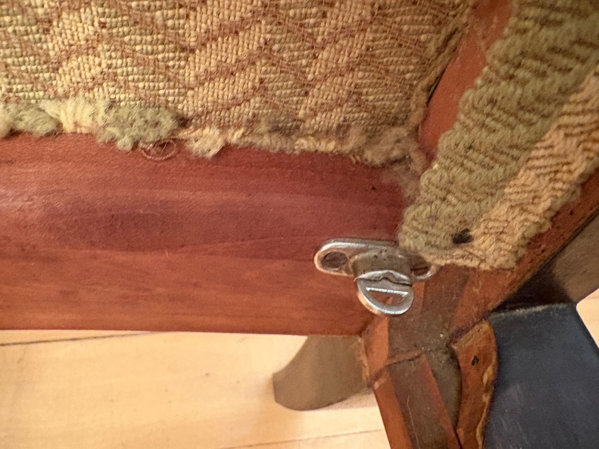 Fotel Knoll Antimott, drewno jasnobrązowe, proj. W. Knoll, Walter Knoll / Wilhelm Knoll, Niemcy, lata 50. - 158991