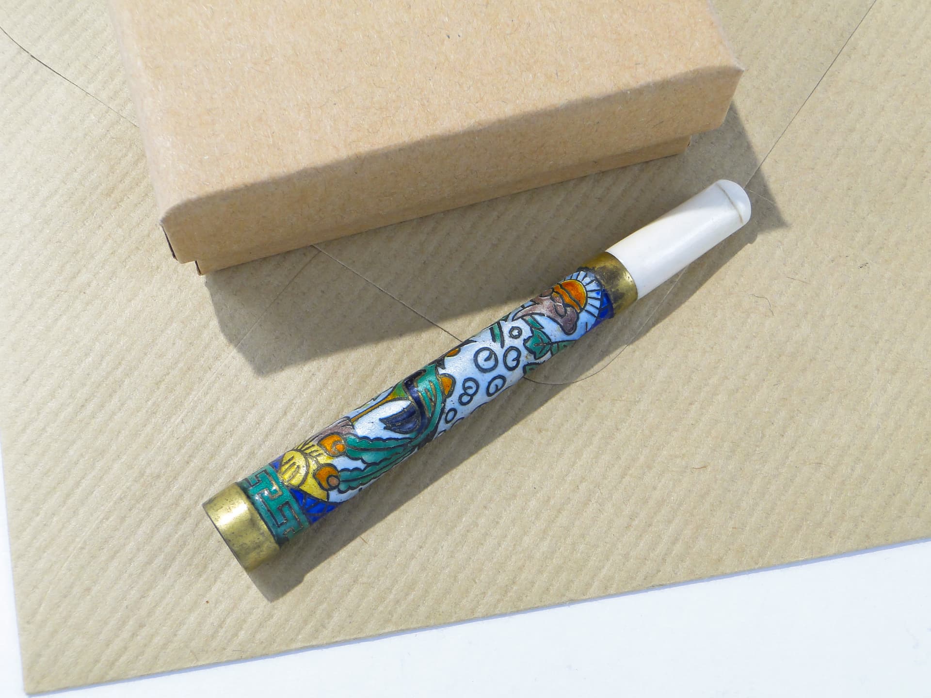 Lufka orientalna cloisonné, multicolor, Chiny, lata 50. - 159143