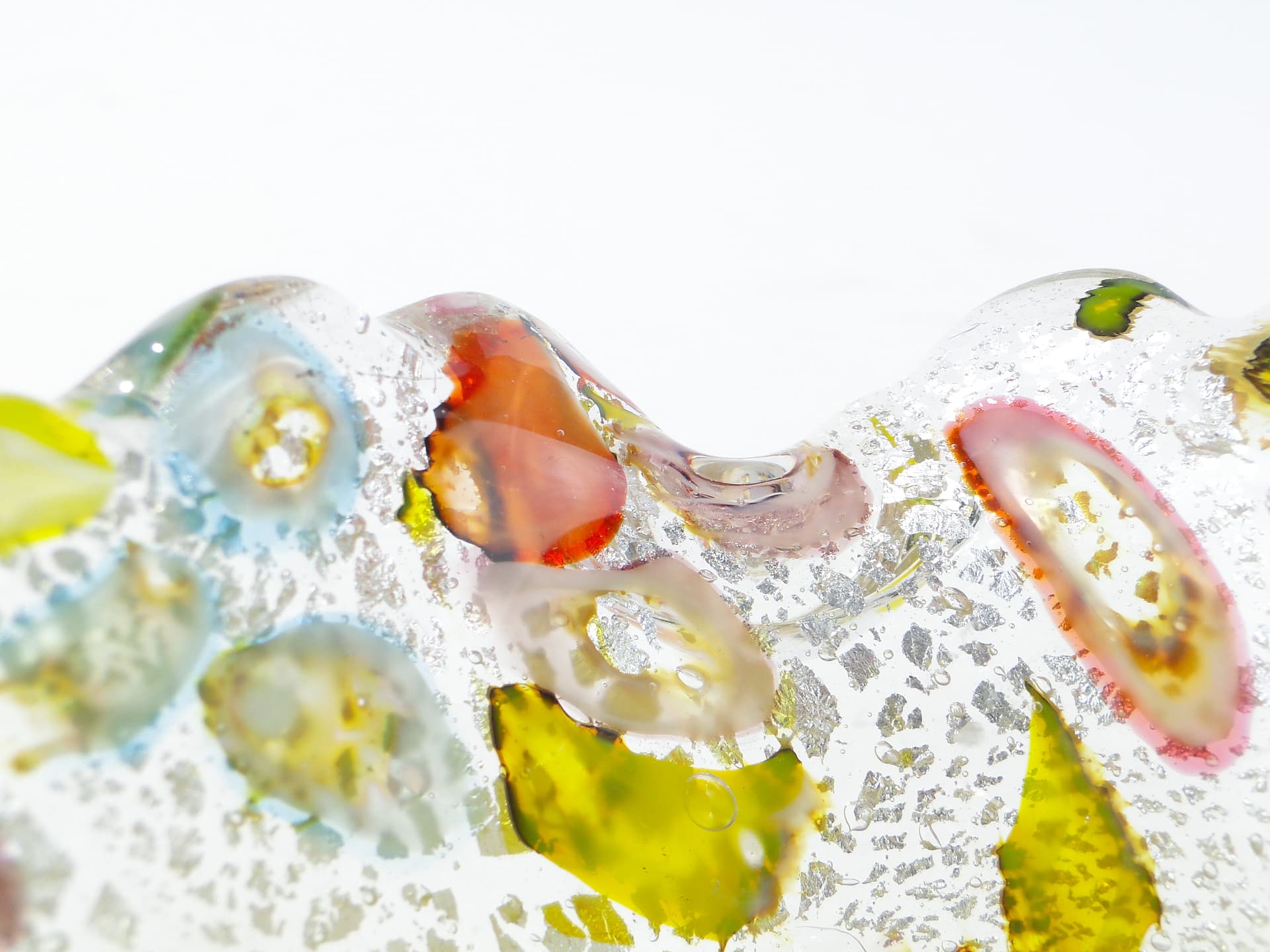 Wielobarwna patera Murano, Galliano Ferro 1950r. - 159202