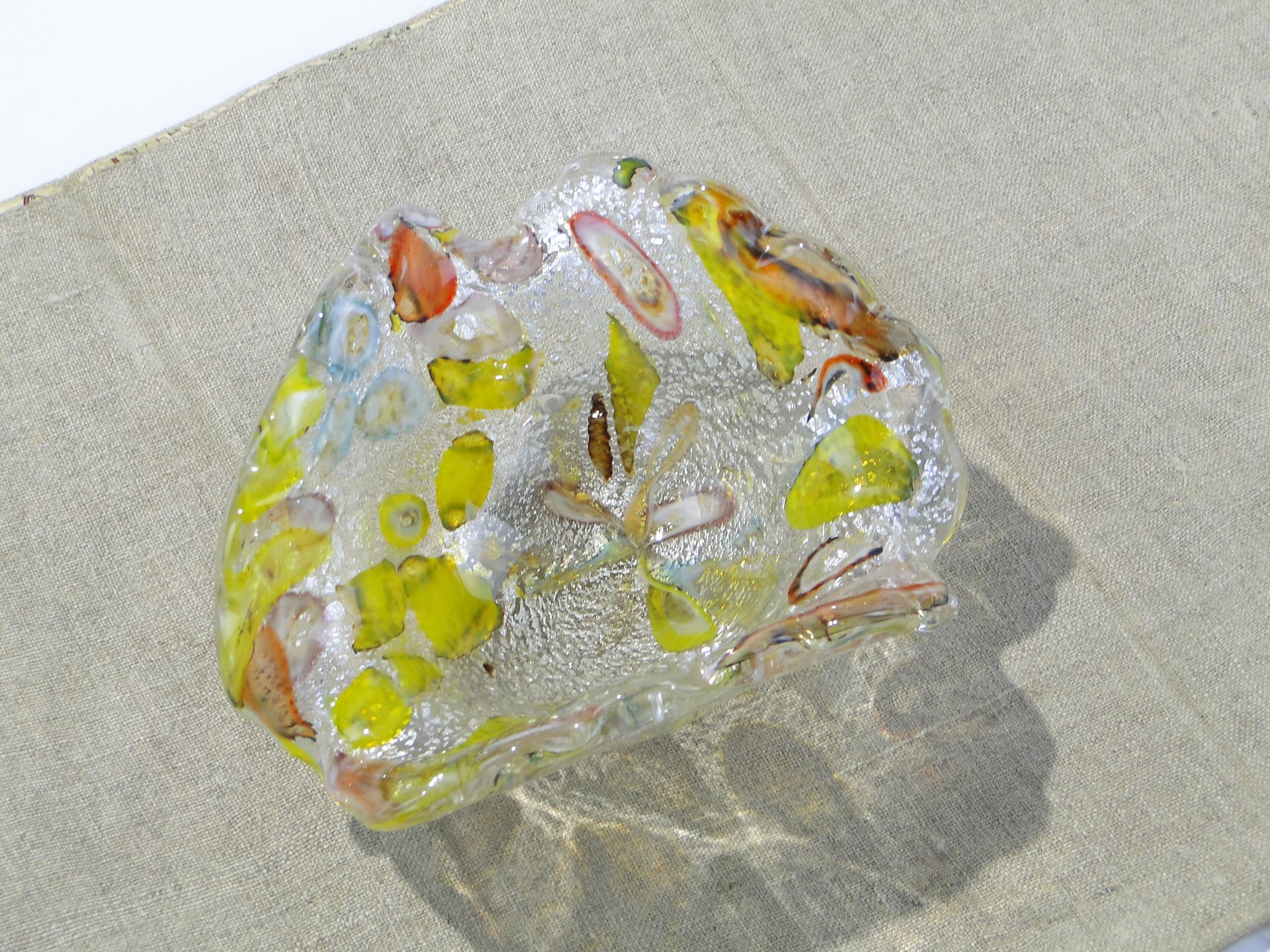 Wielobarwna patera Murano, Galliano Ferro 1950r. - 159210