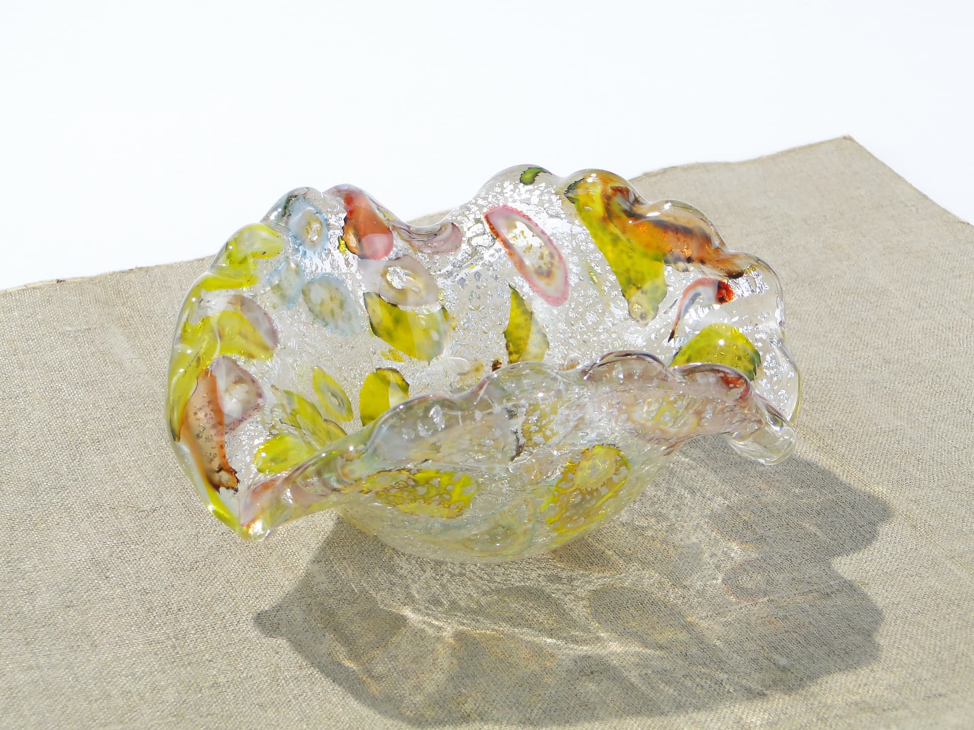 Wielobarwna patera Murano, Galliano Ferro 1950r. - 159209