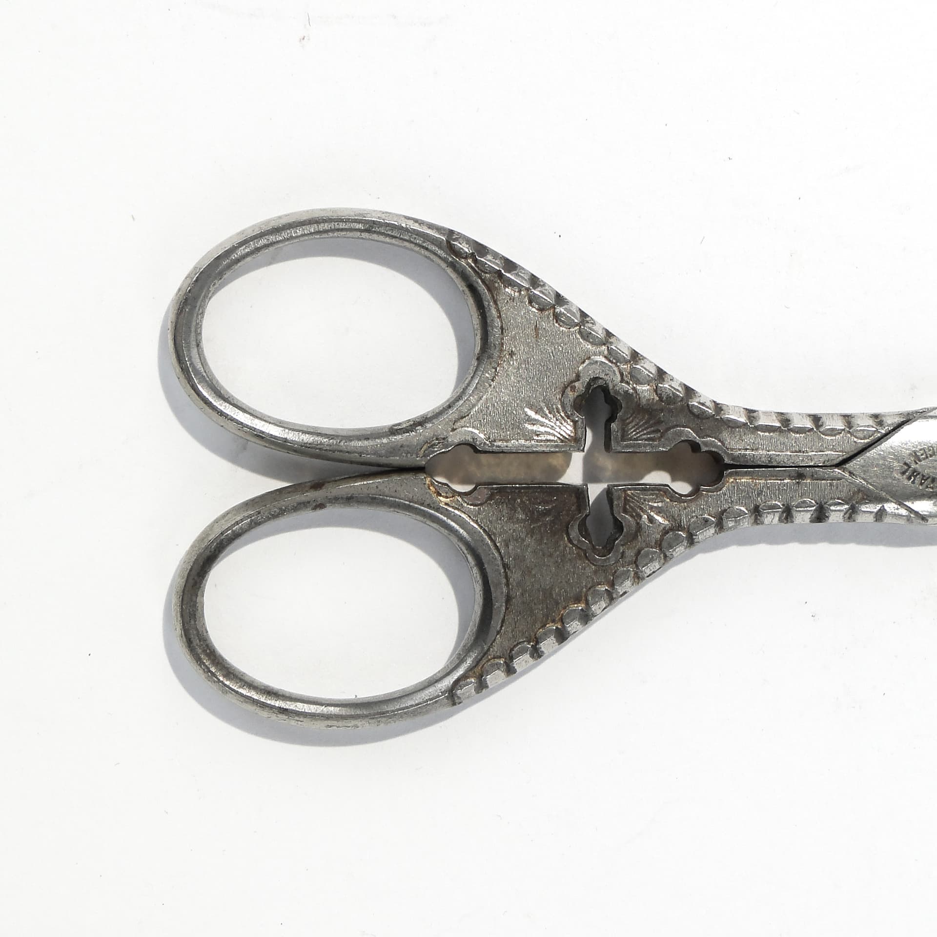 Art Nouveau table scissors, silver steel, Germany, early 20th c. - 159245