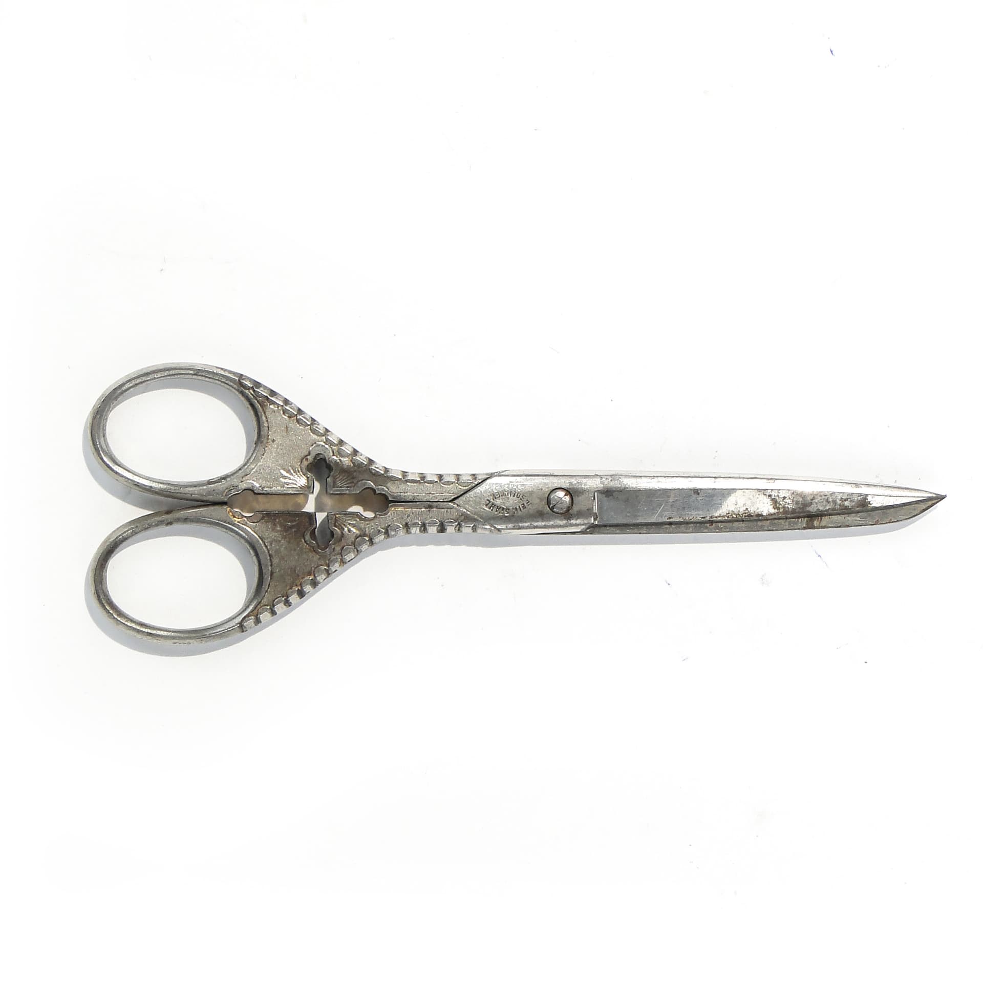 Art Nouveau table scissors, silver steel, Germany, early 20th c. - 159243