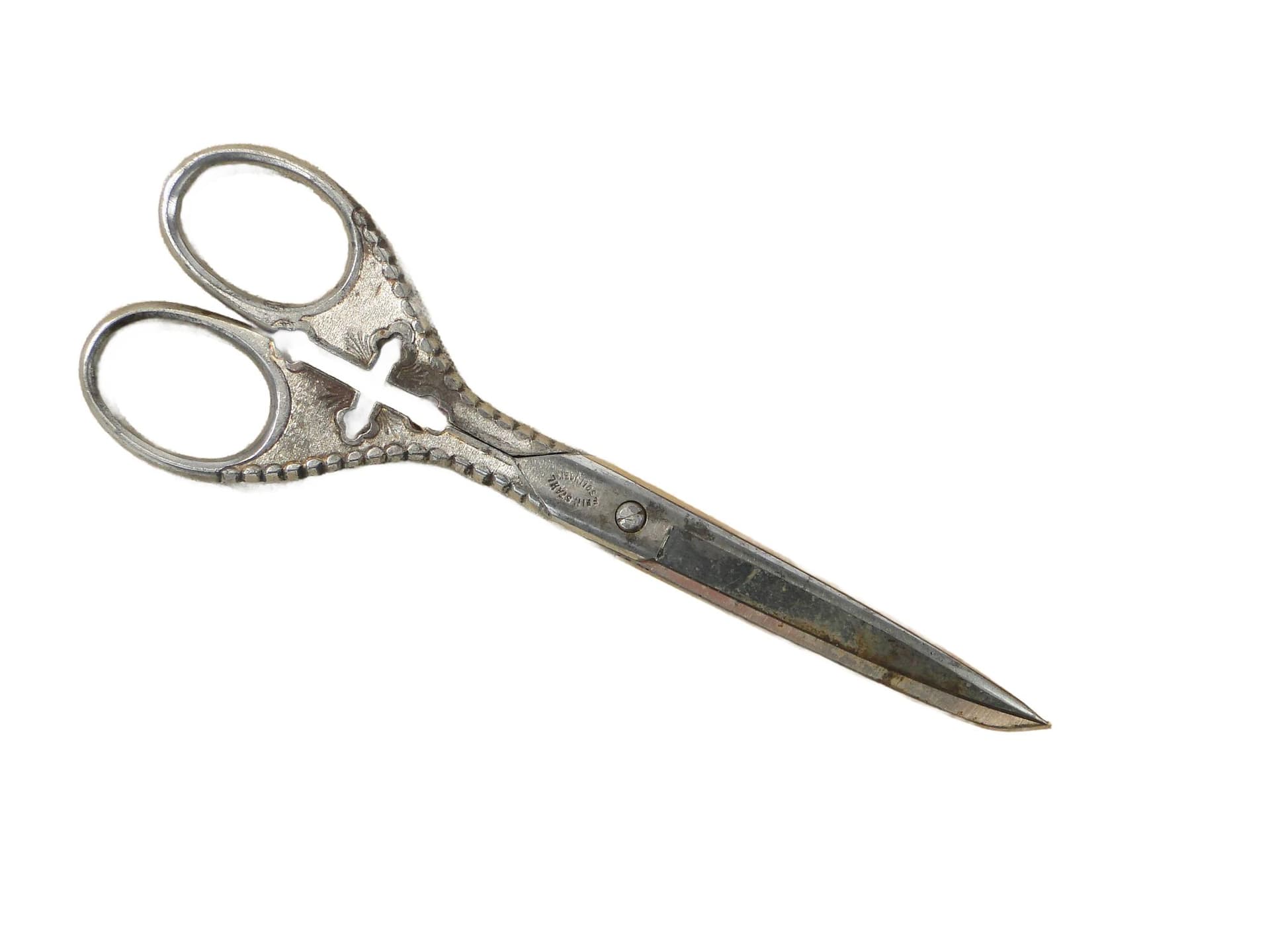 Art Nouveau table scissors, silver steel, Germany, early 20th c. - 170044