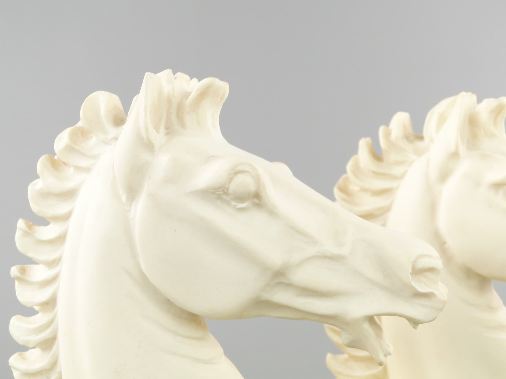 Podpórki do książek Ivory White, marmur, Włochy, lata 50. - 159277