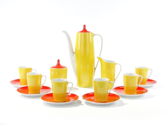 Serwis kawowy 'Goplana', Ćmielów l. 60 proj. W. Potacki - WYMIARY